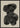 Zwarte Abstractie Poster