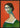 Vintage Vrouw in Groen Poster