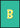 Letter B met stippen poster