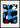 Geometrisch patroon in blauw Poster