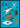 Geometrische vormen in levendige groenblauwe poster