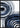 Blue Concentric Brushstrokes Poster