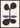 Shades of Blue - Graphic Flower Poster