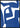 Blauw Abstract Poster