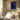 Poster Vrouw in blauwe trui