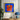 Oranje en blauwe schoonheidsposter