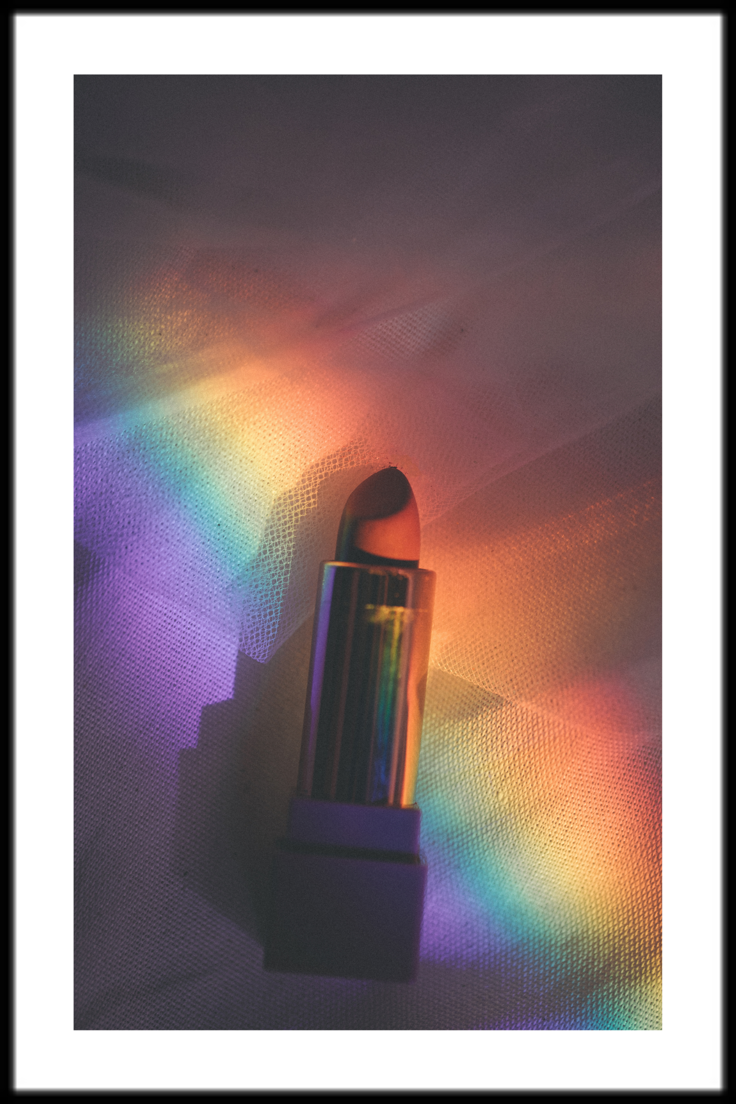 Regenboog lippenstift poster