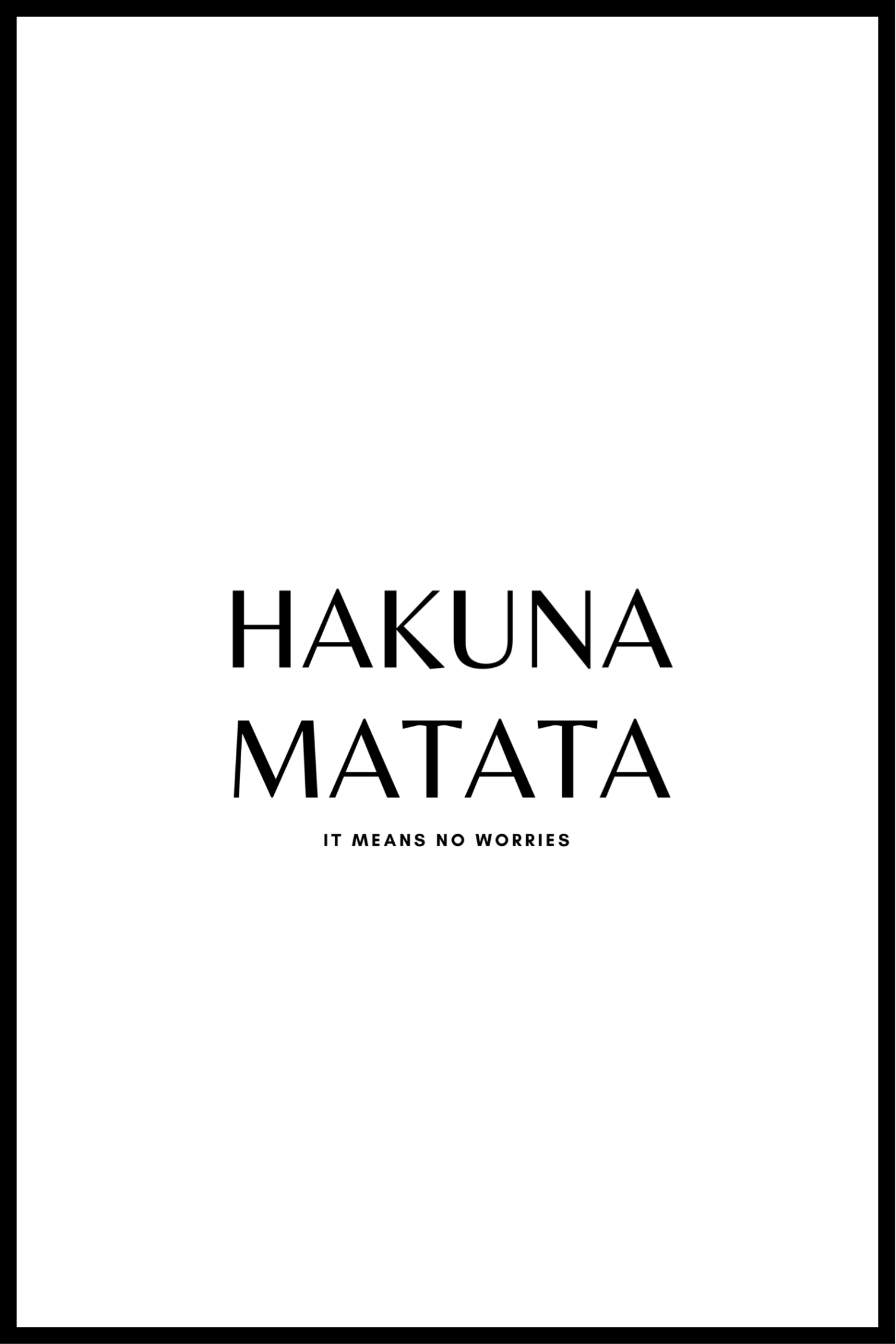 Hakuna Matata-poster