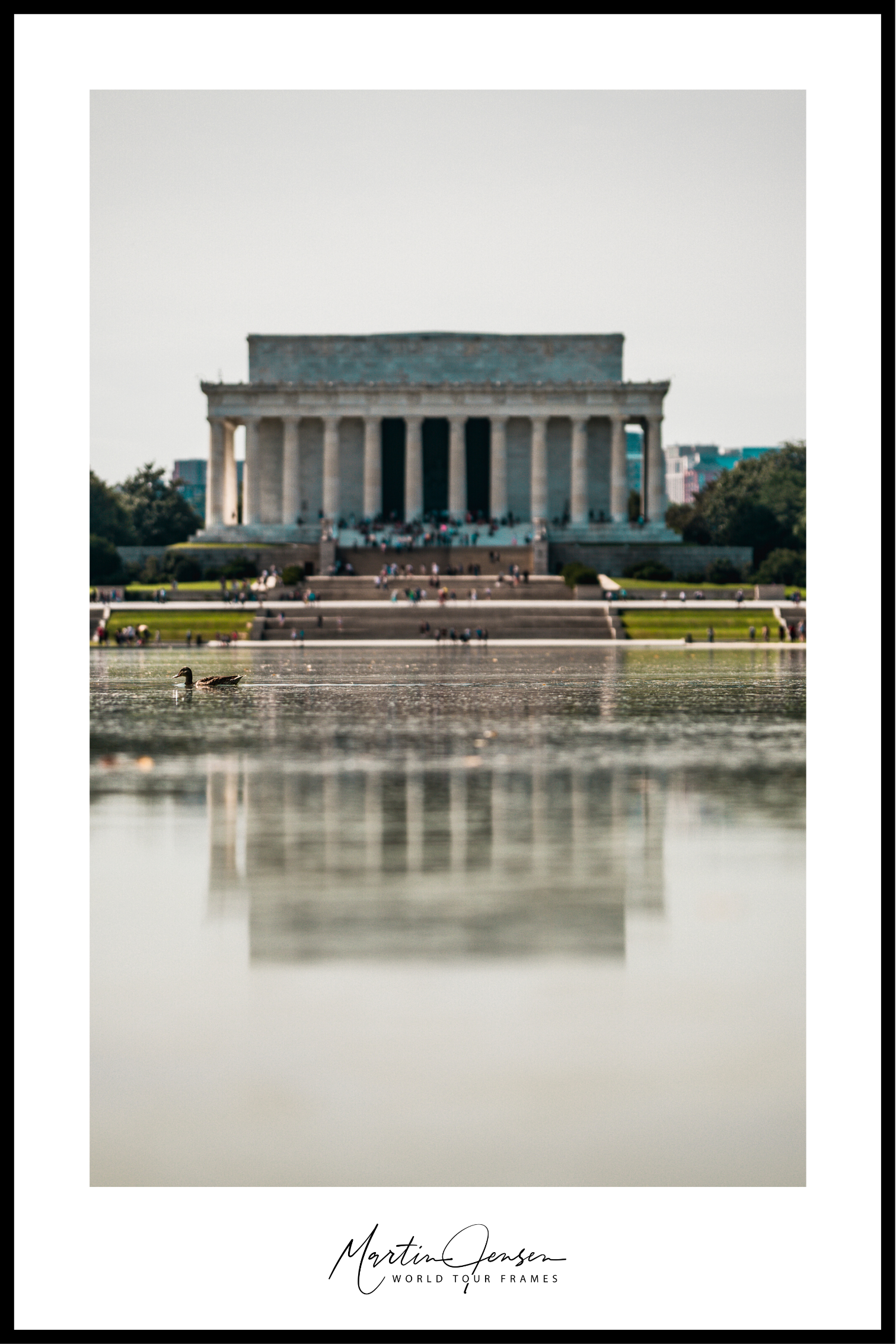 Martin Jensen wereldtournee poster // Lincoln Memorial