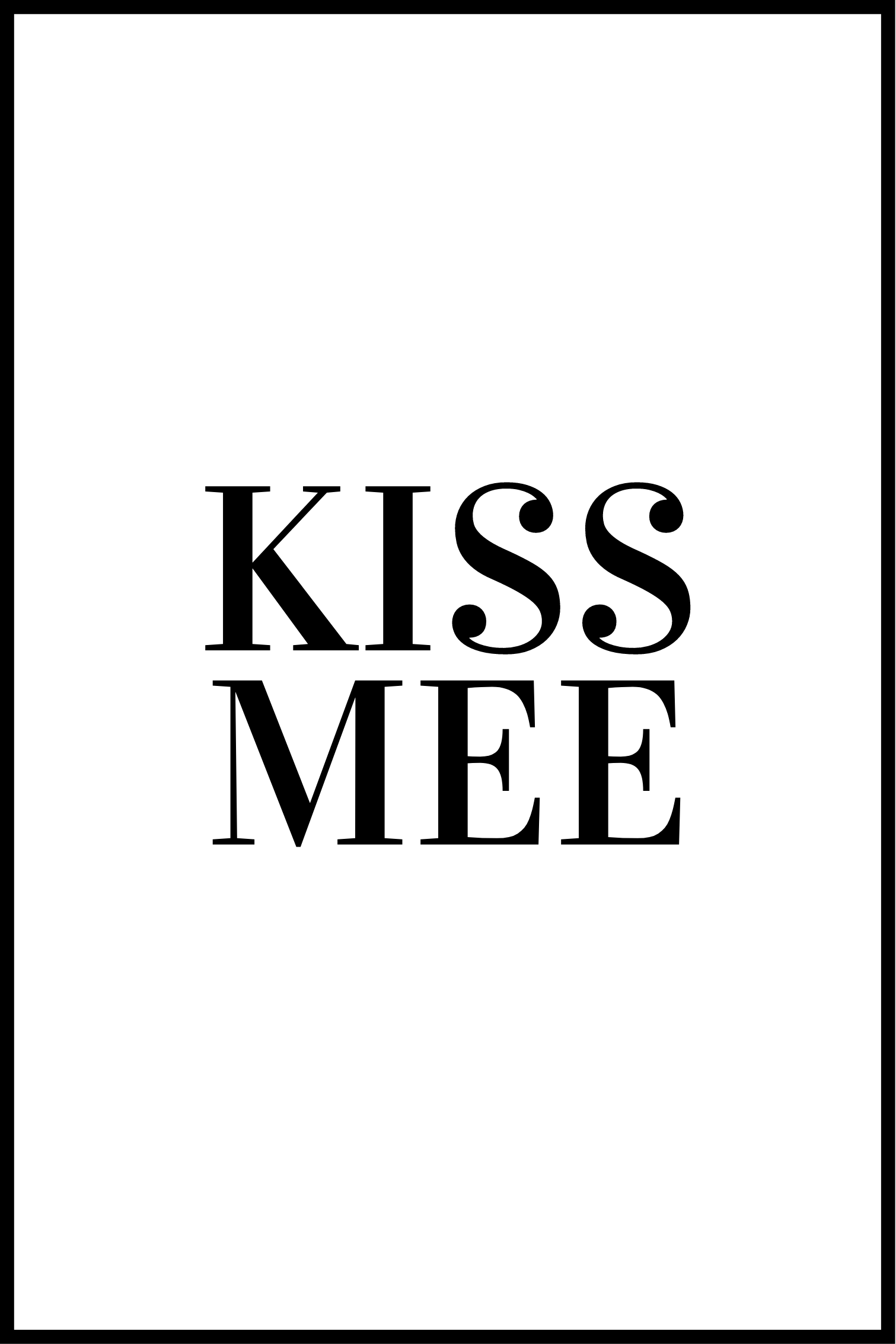 KISS MEE-poster