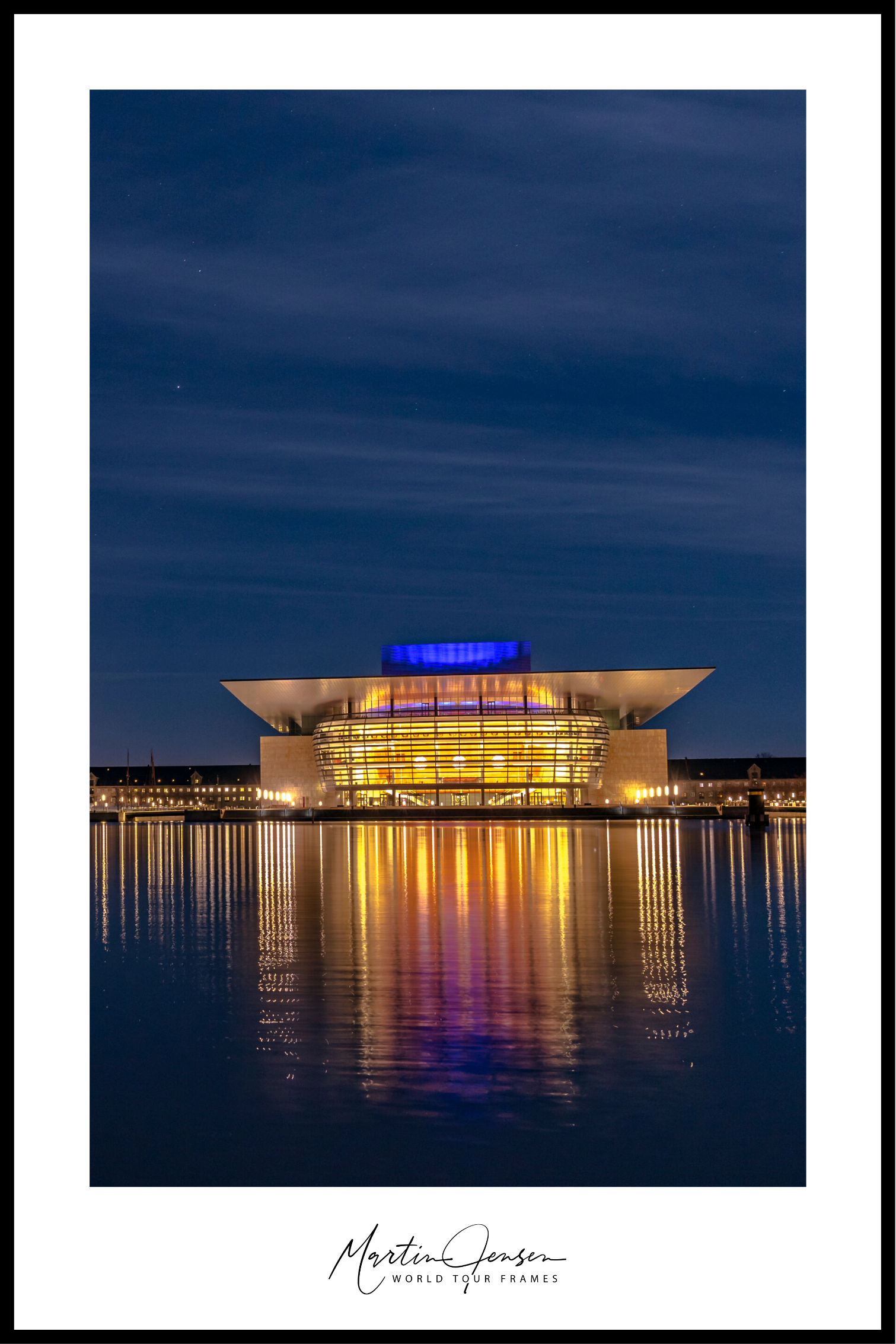 Martin Jensen wereldtournee poster // Operagebouw van Kopenhagen