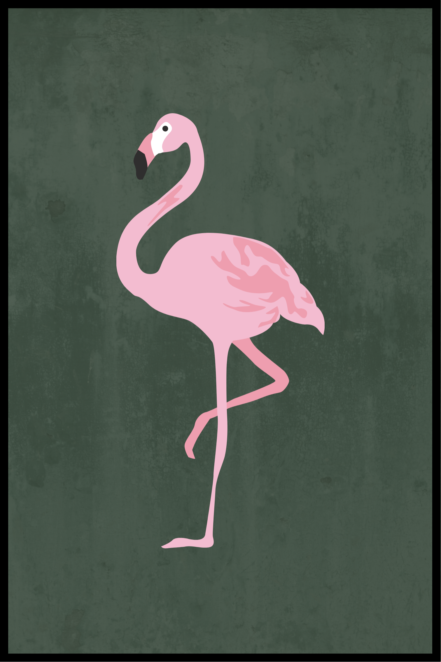 flamingo donkere poster