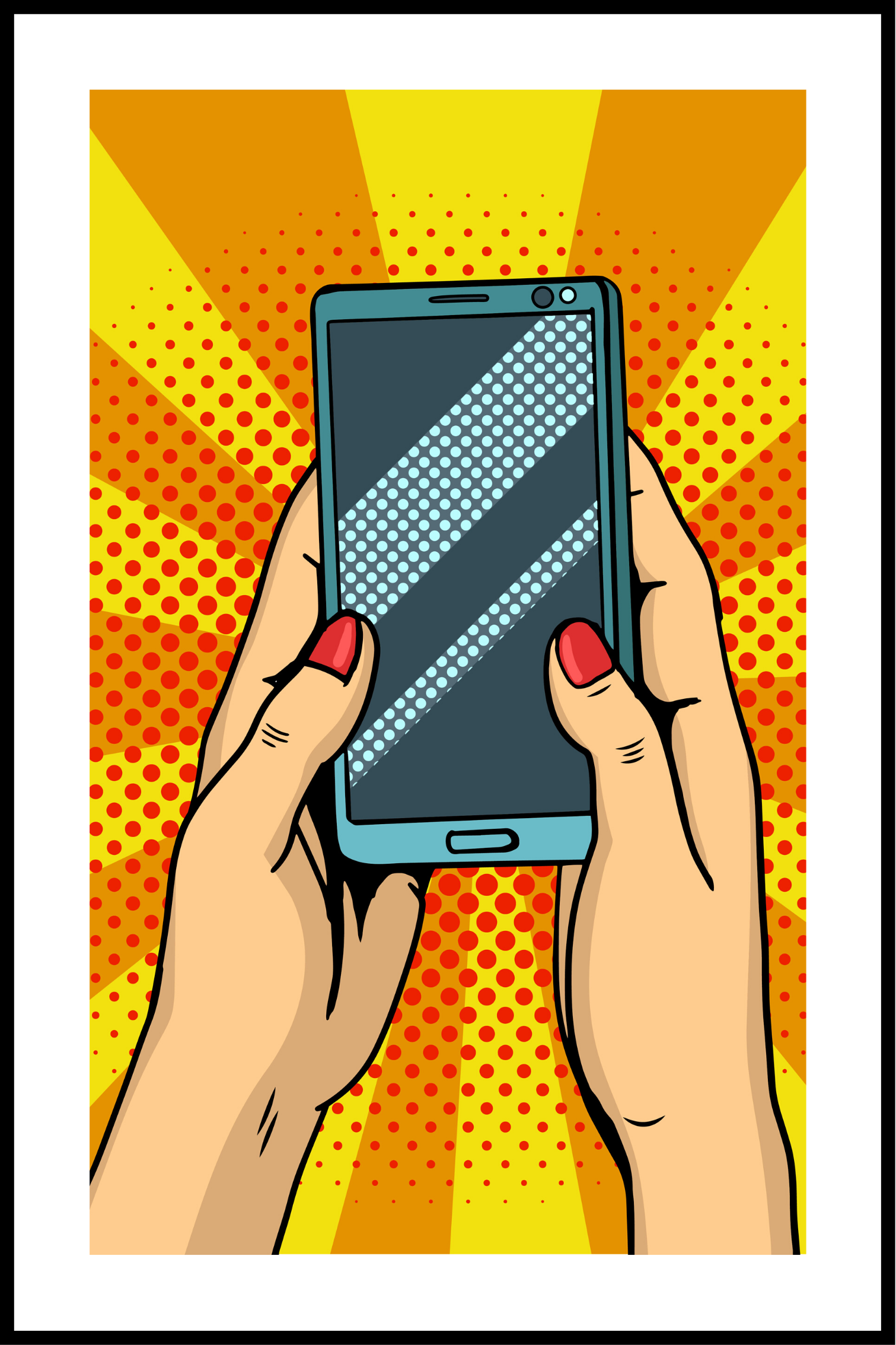 popart smartphone plakat