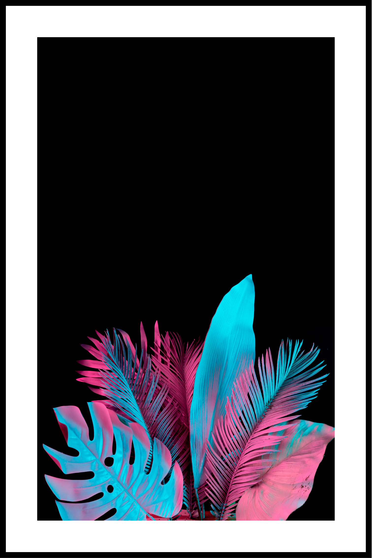 neon planten poster