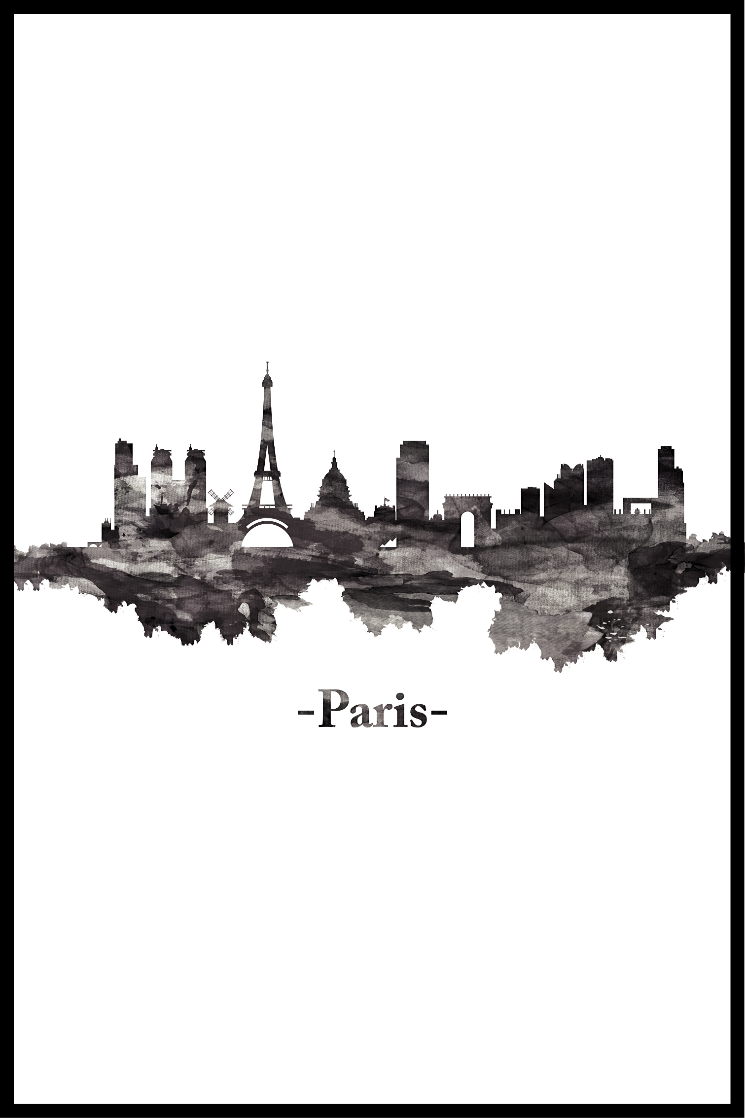 skyline parijs poster