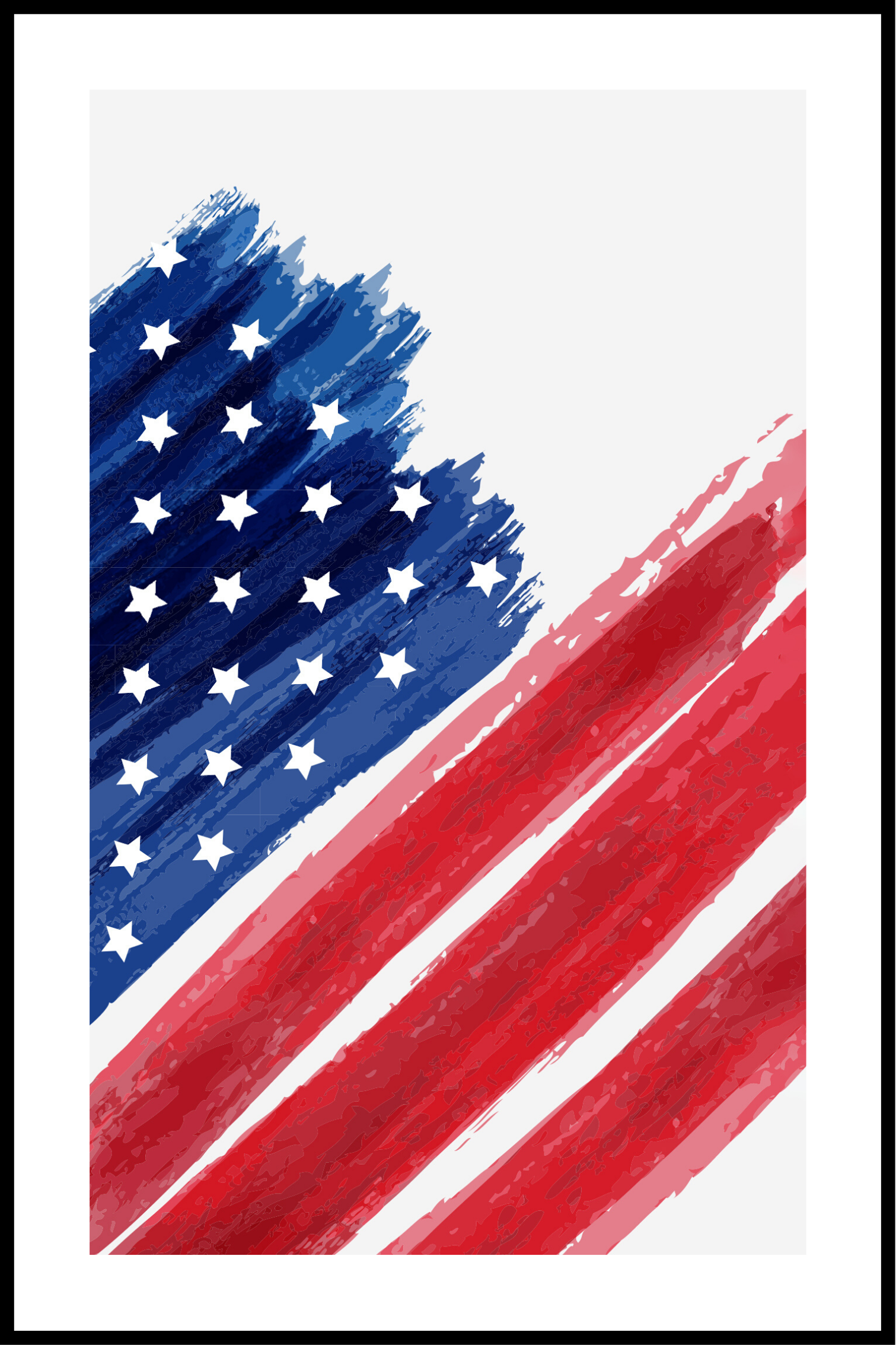 Amerikaanse vlag poster