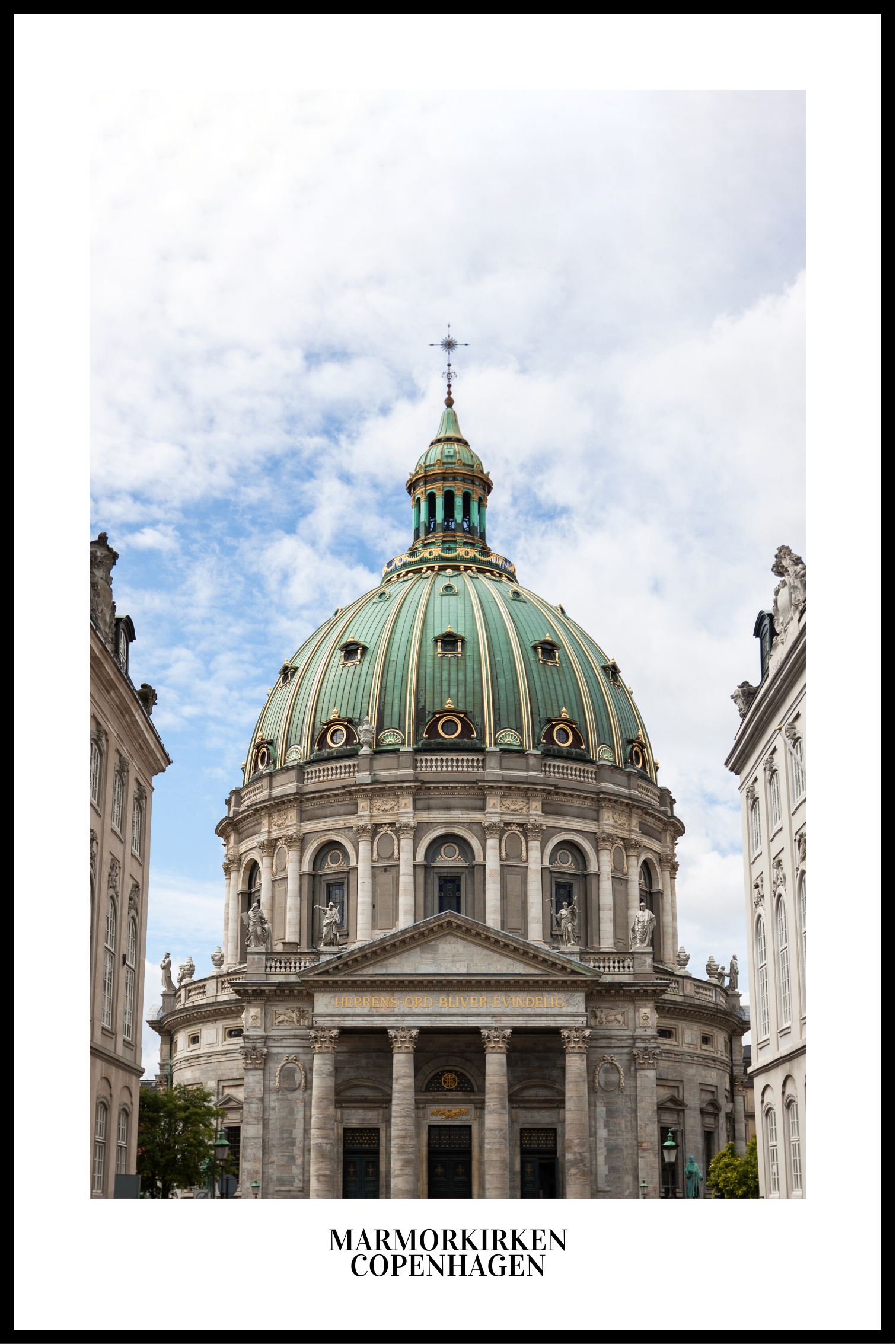 Poster van de marmeren kerk