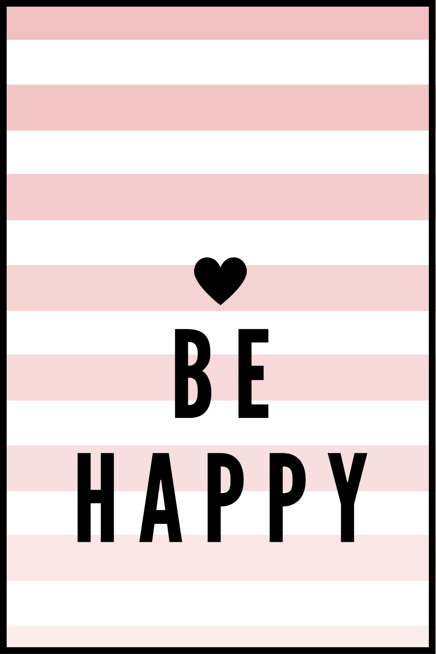 Be Happy kinderposter