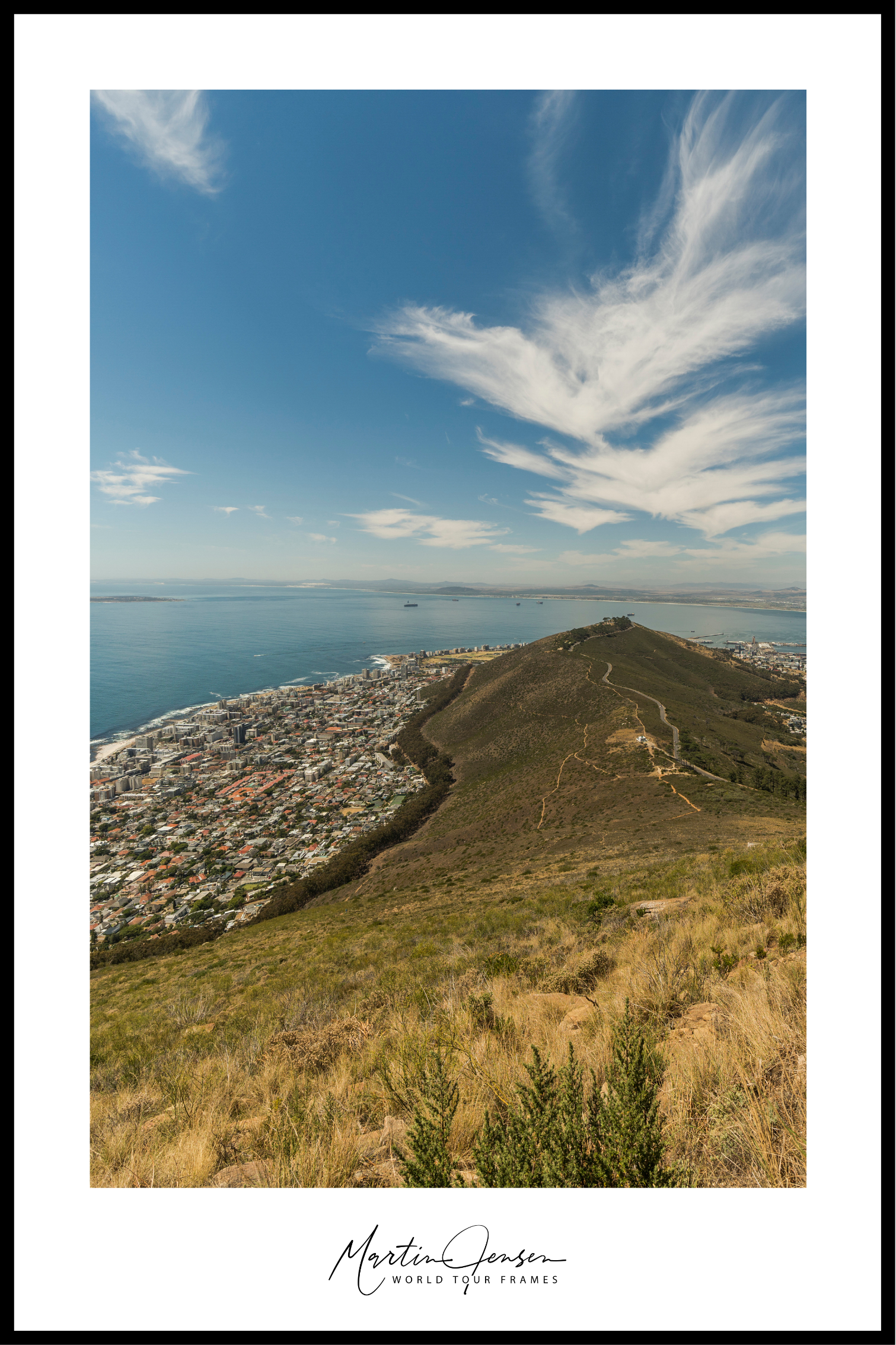 Martin Jensen wereldtournee poster // Kaapstad Lion's Head