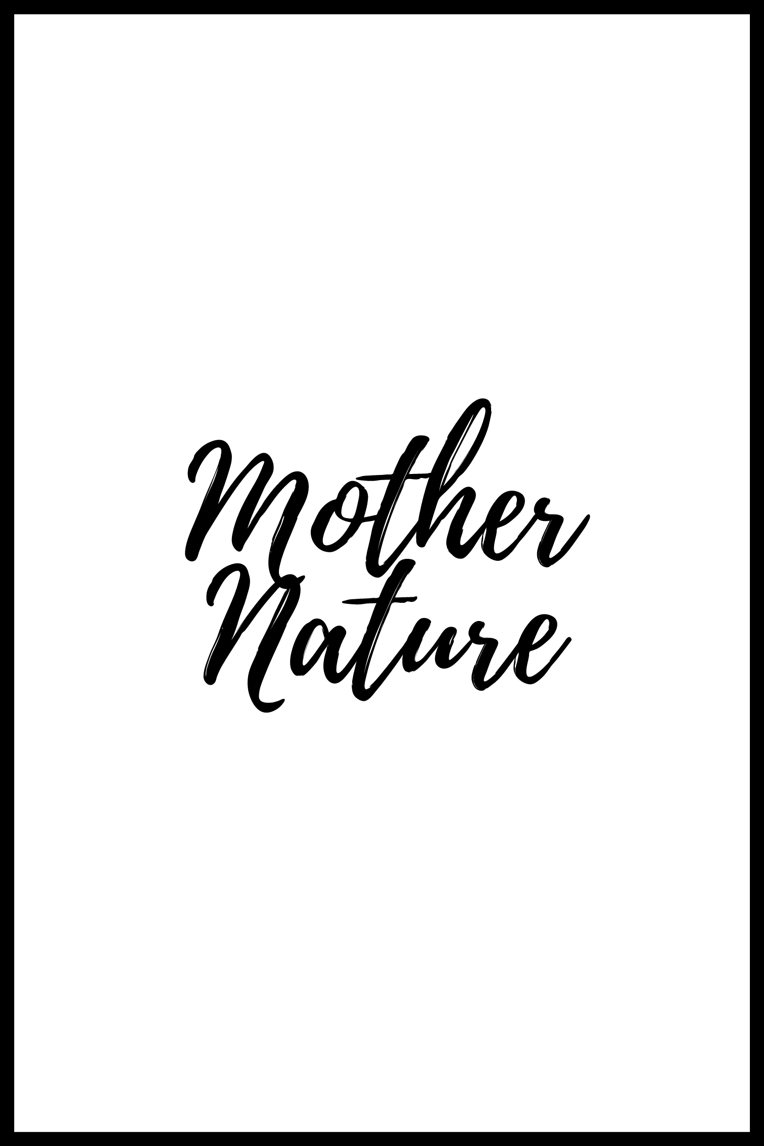 Moeder natuur poster