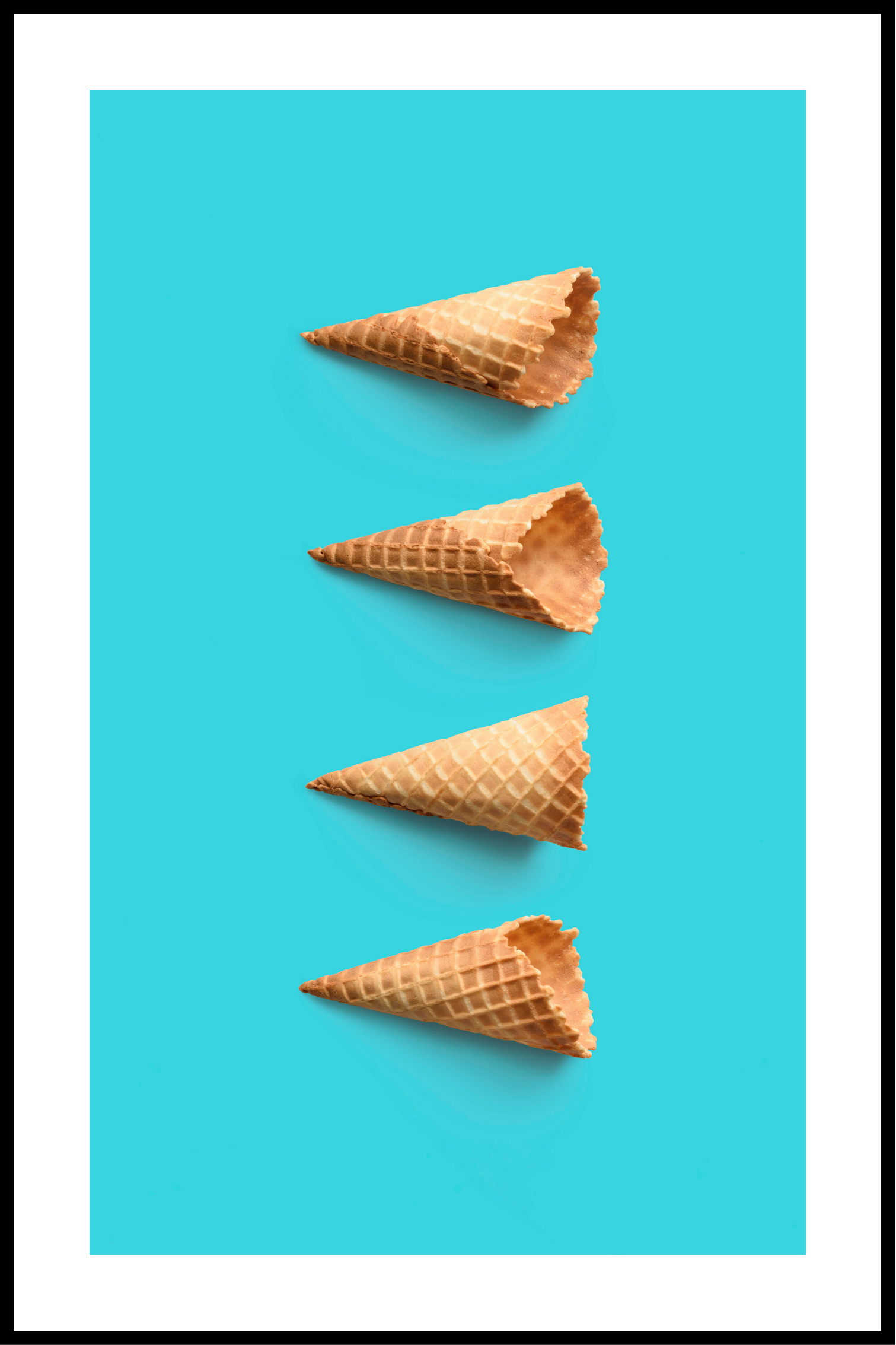 wafels turquoise Poster