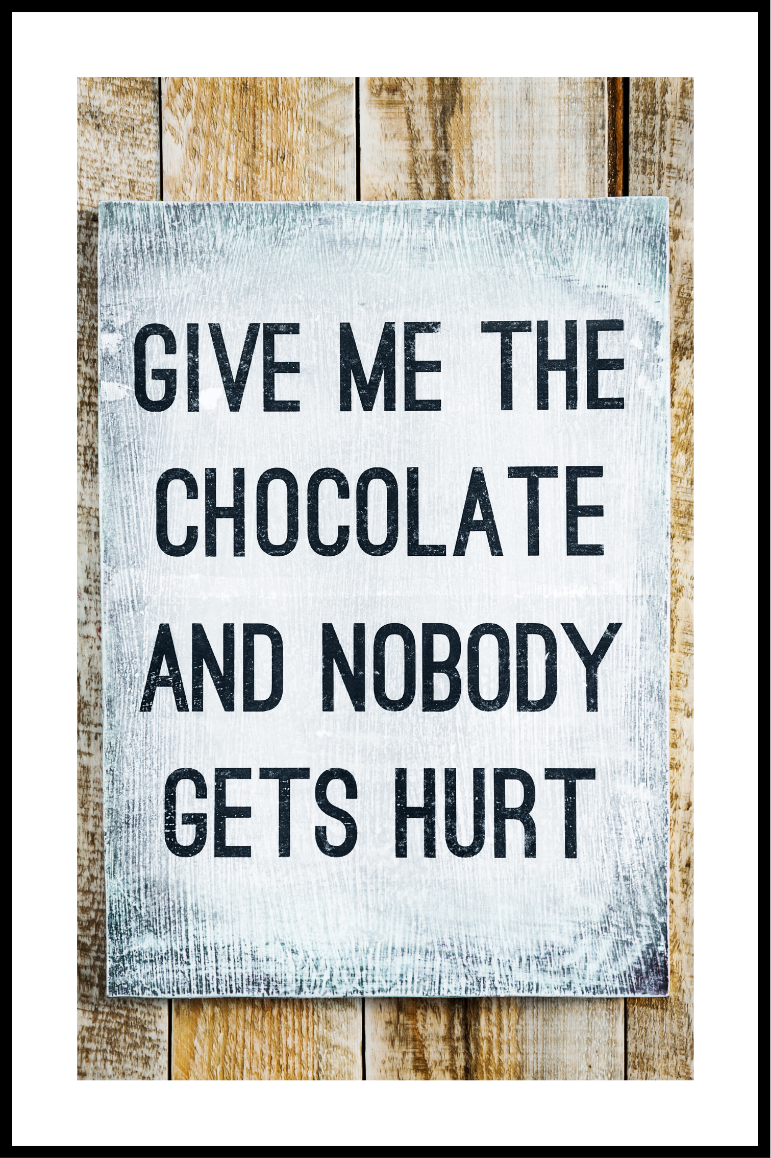 Geef mij chocolade poster