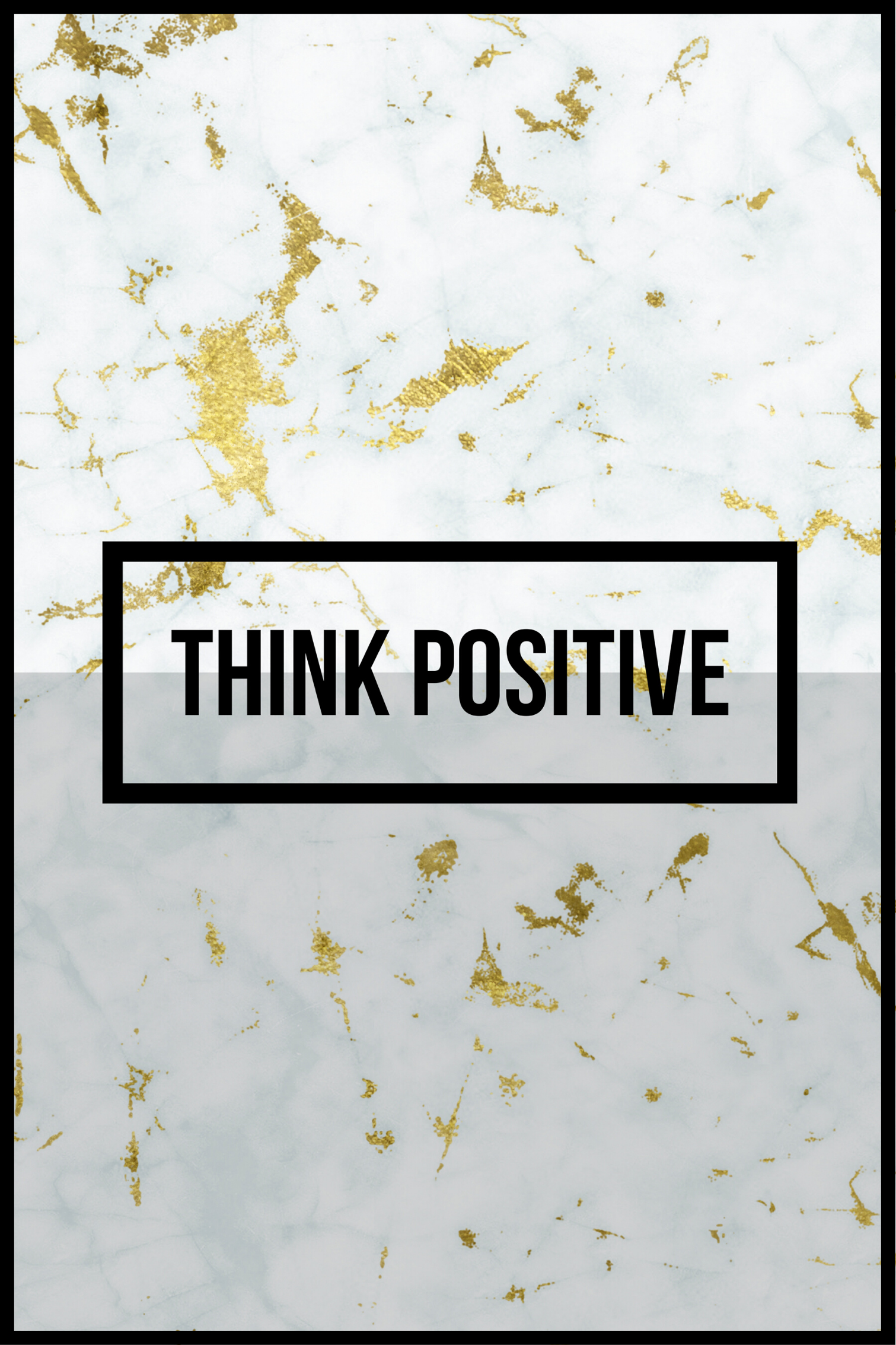 denk positief poster