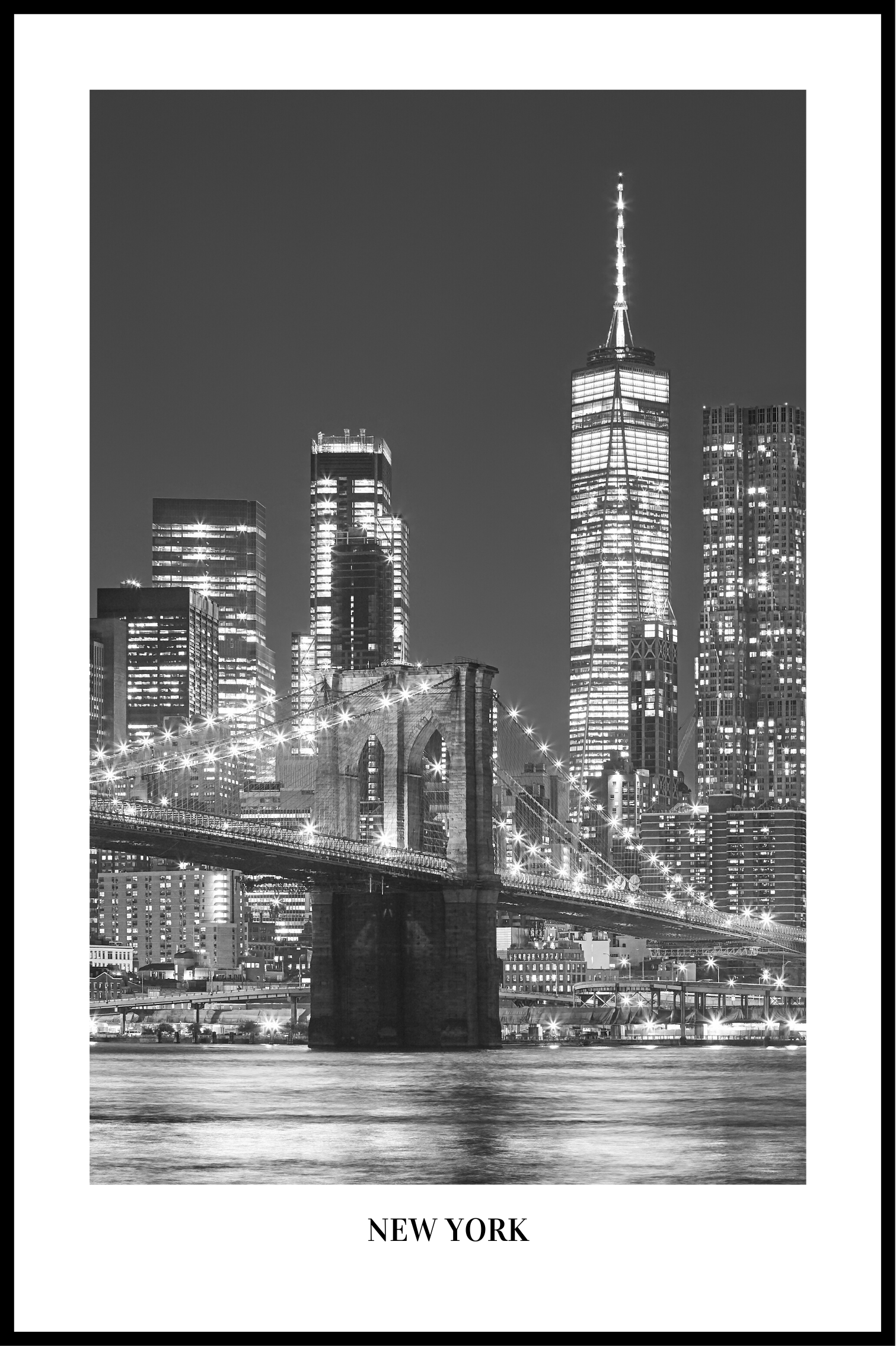 Poster van de skyline van New York