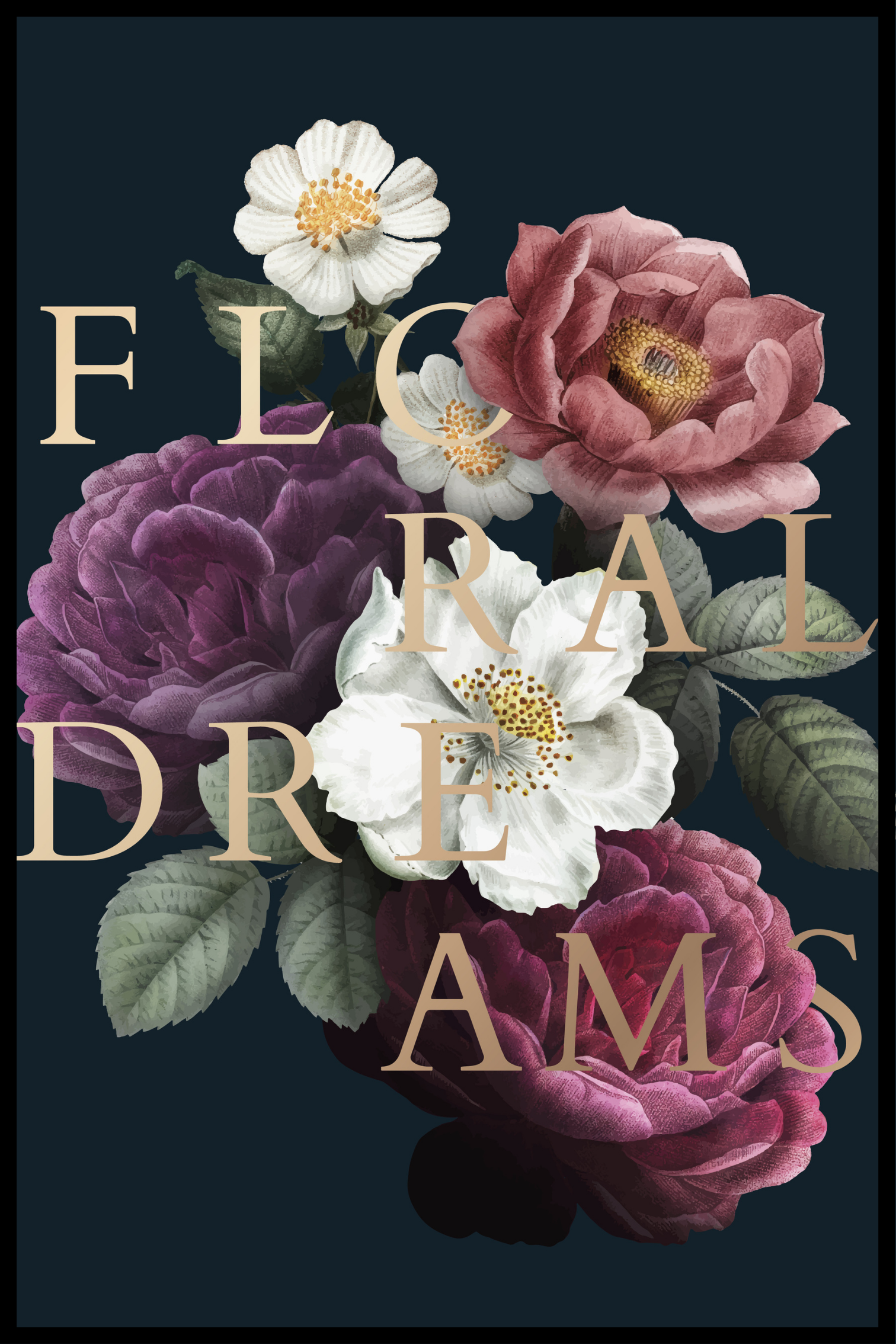 Bloemen Droom poster