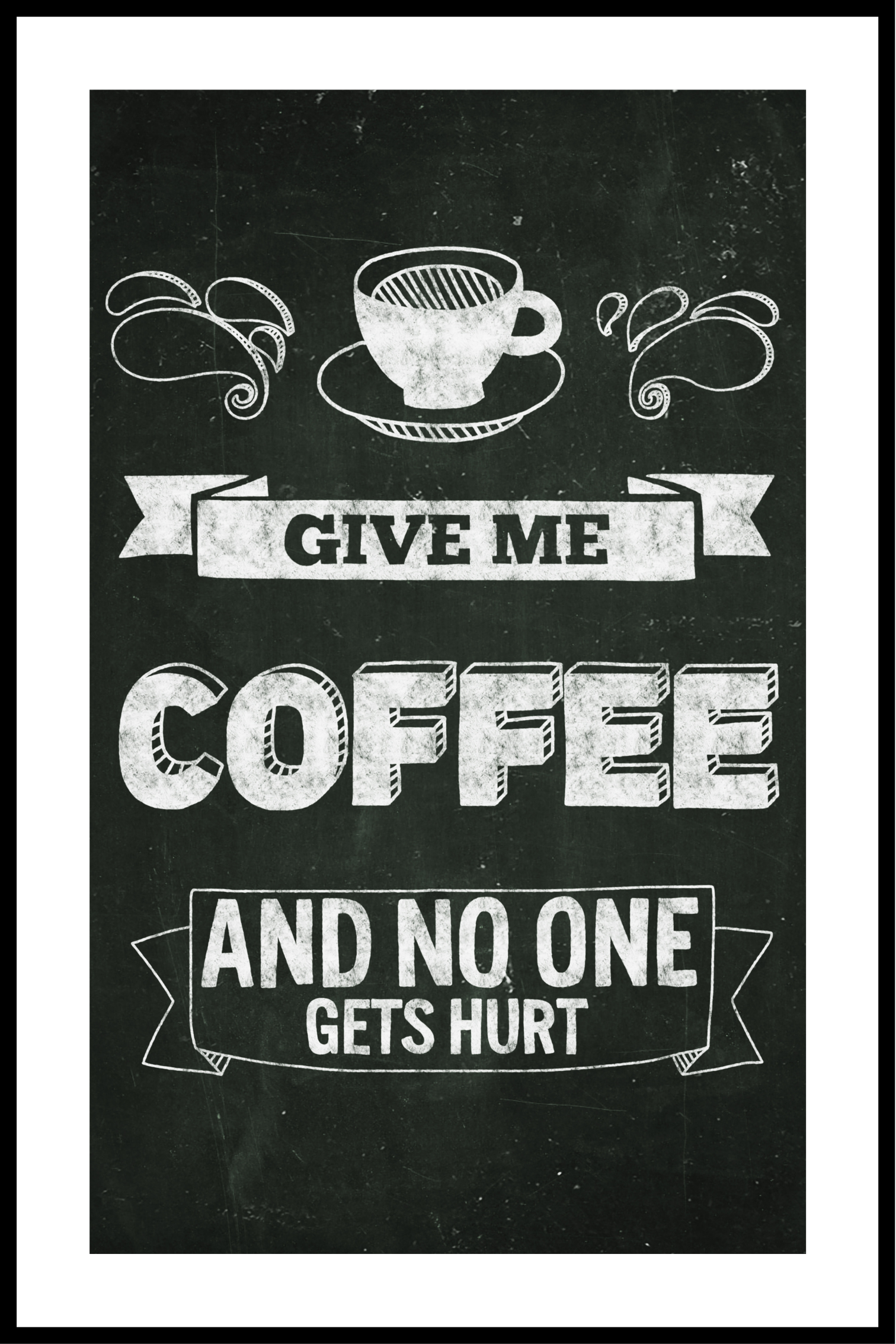 Geef me koffie poster 