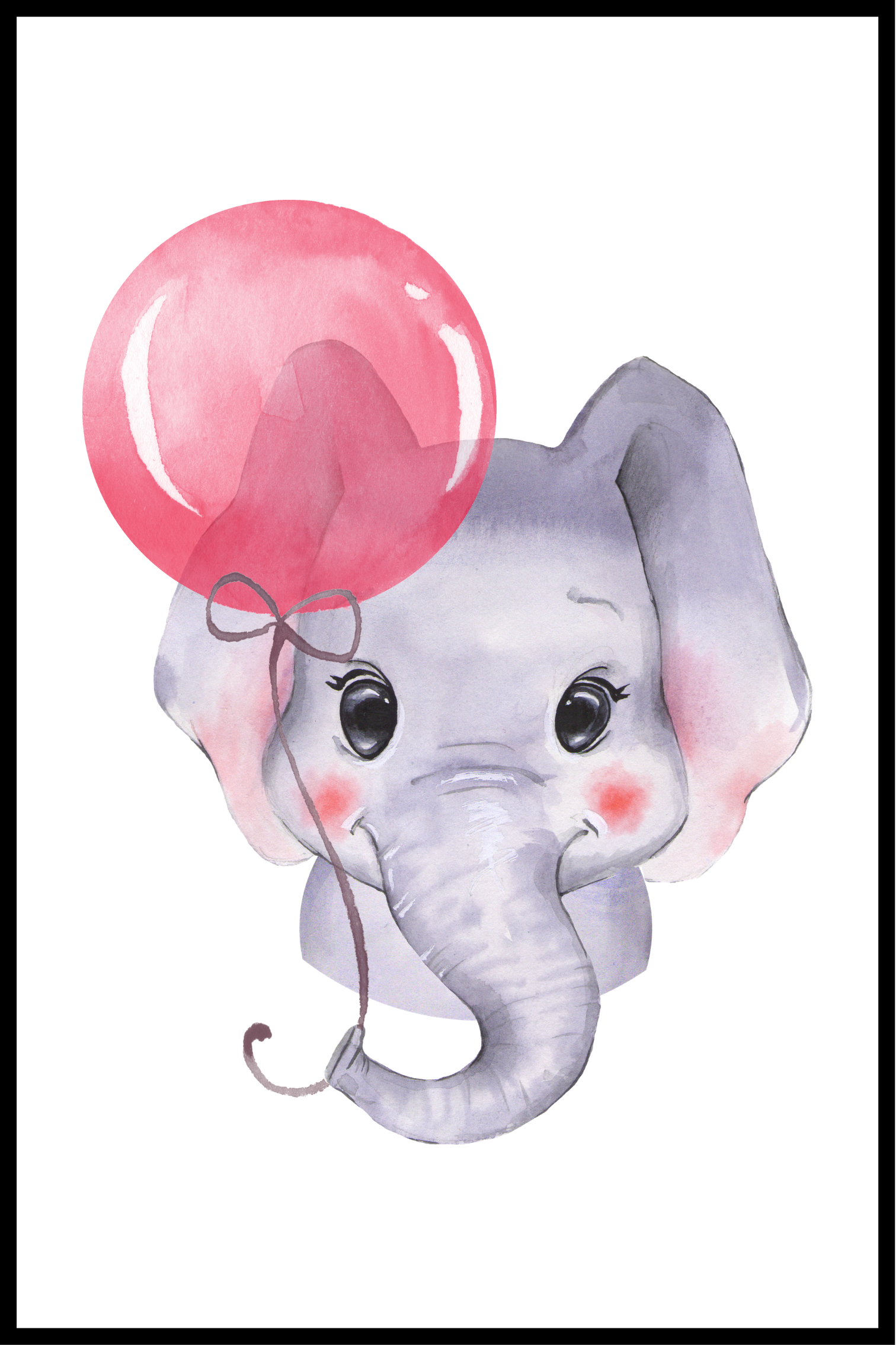 Olifant met ballonposter