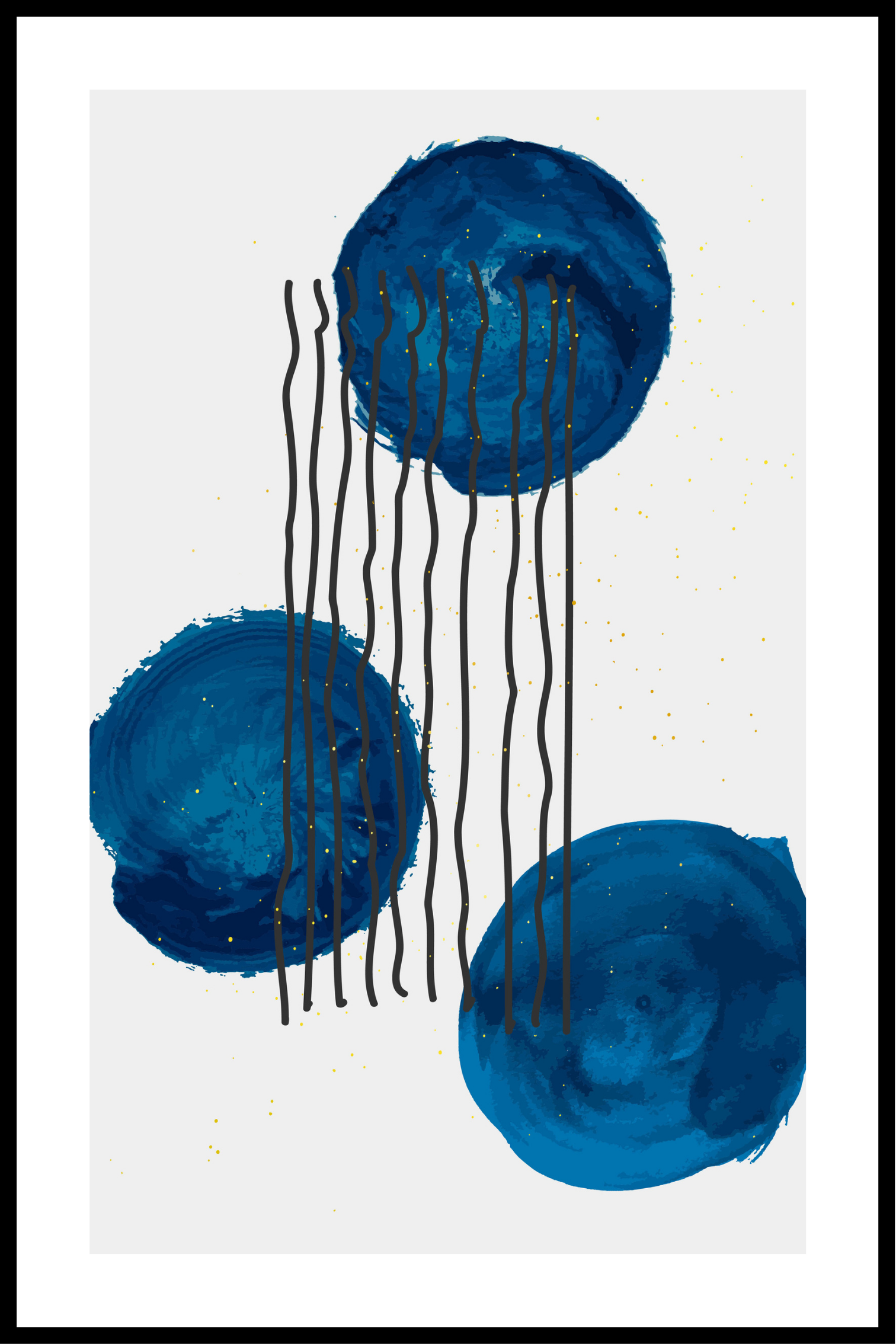 Blauw art.nr. 2 posters