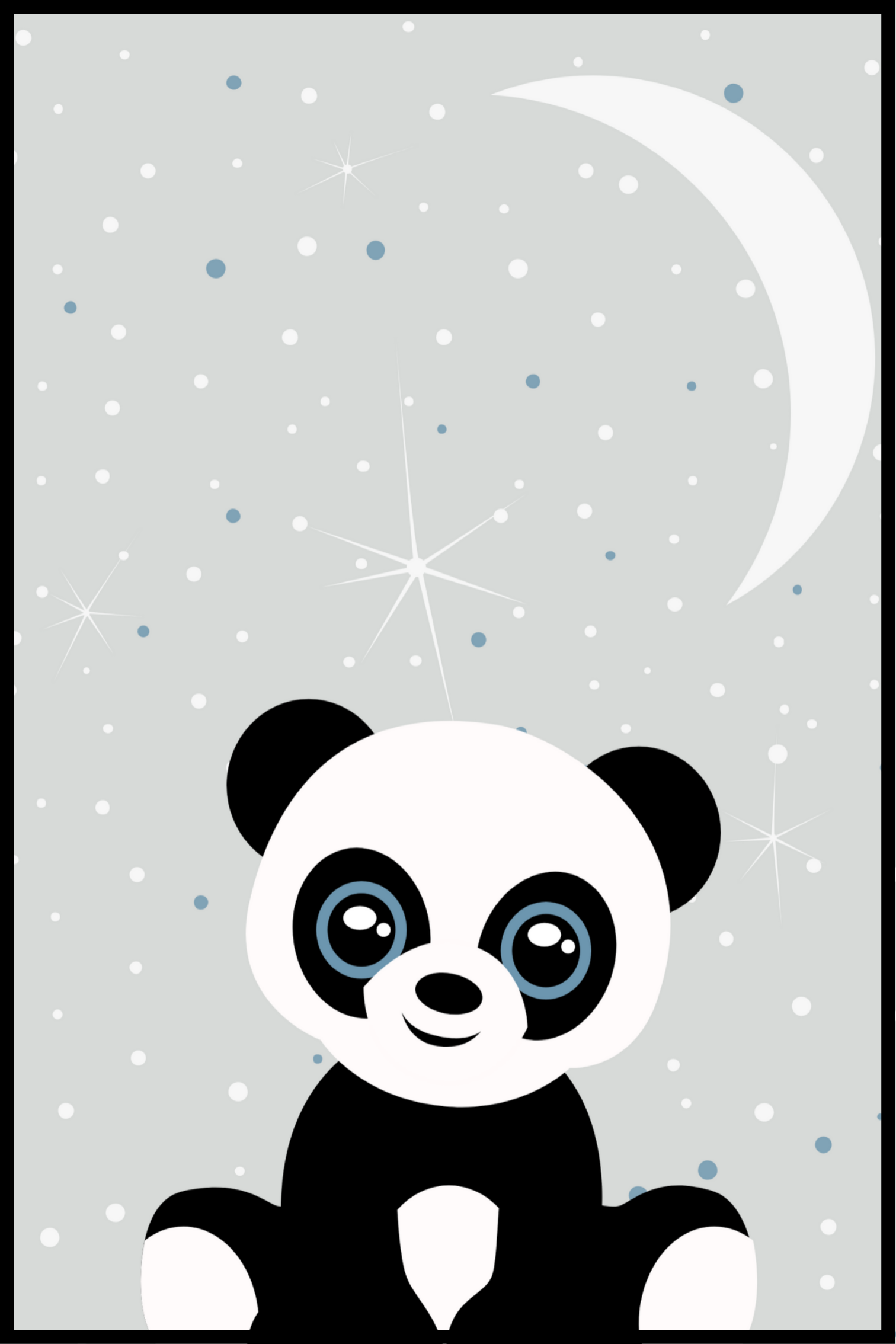 Panda kinderposter