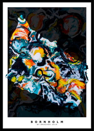 Kaart van Denemarken posters