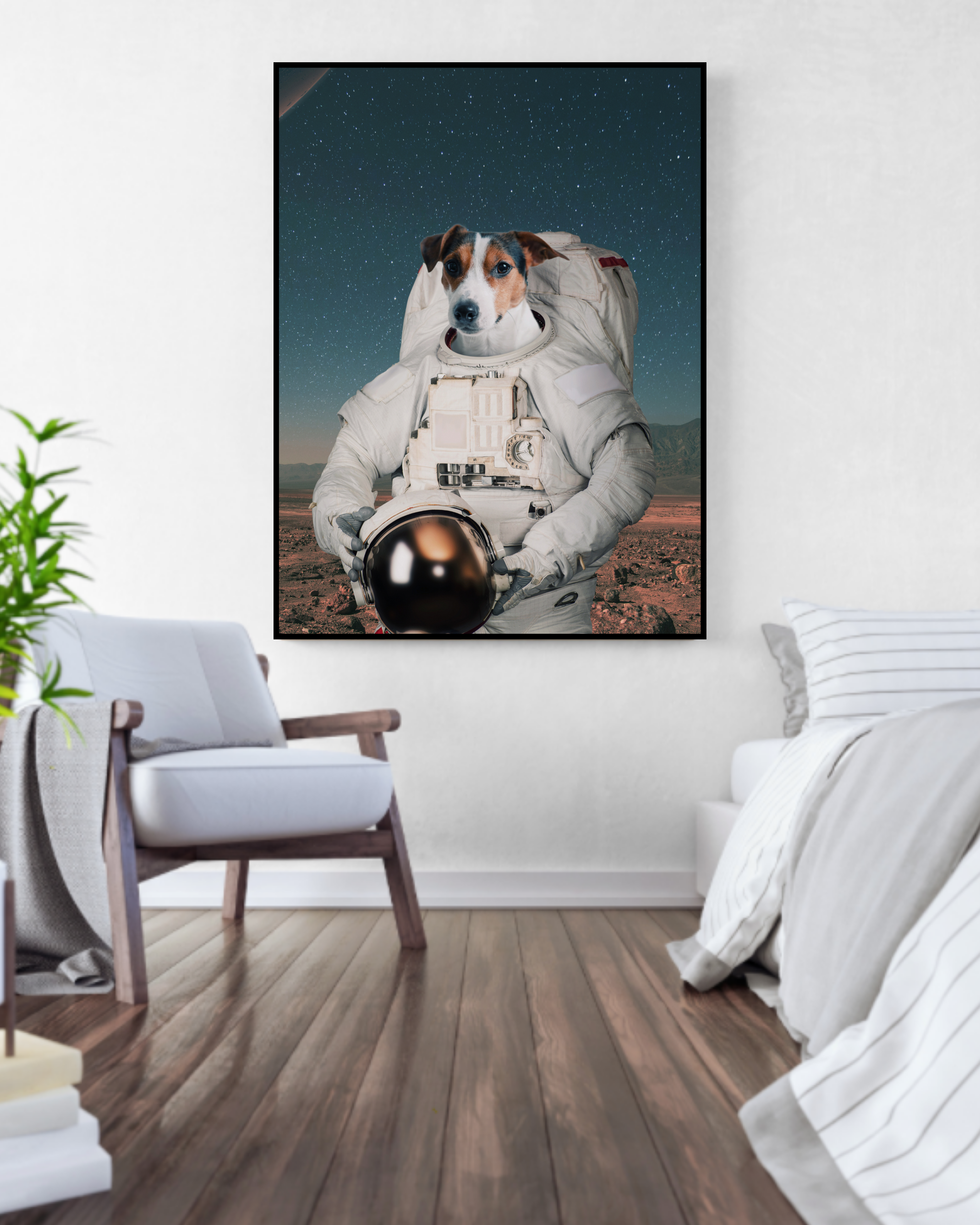 Astronaut Hond poster