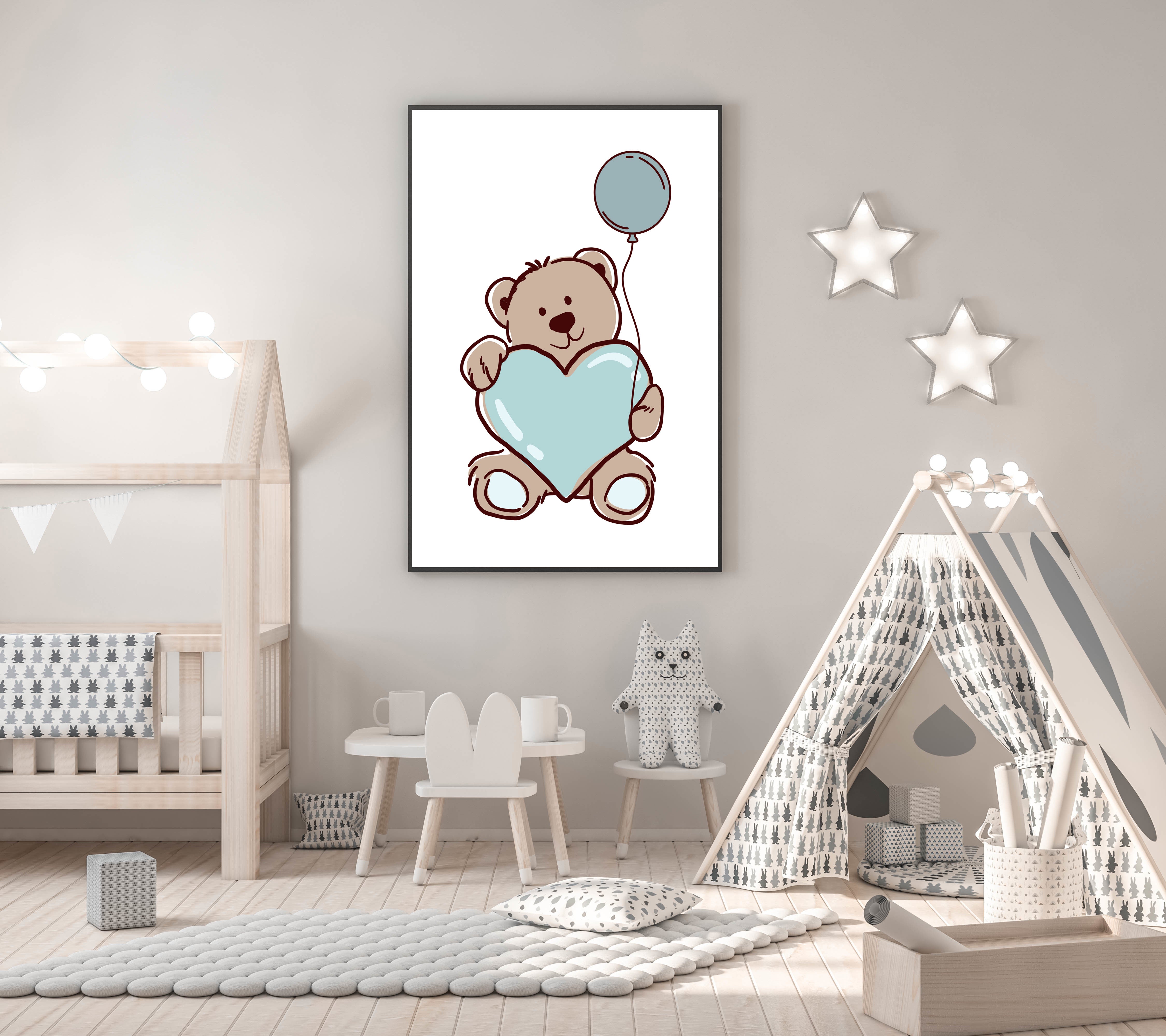 Teddybeer poster