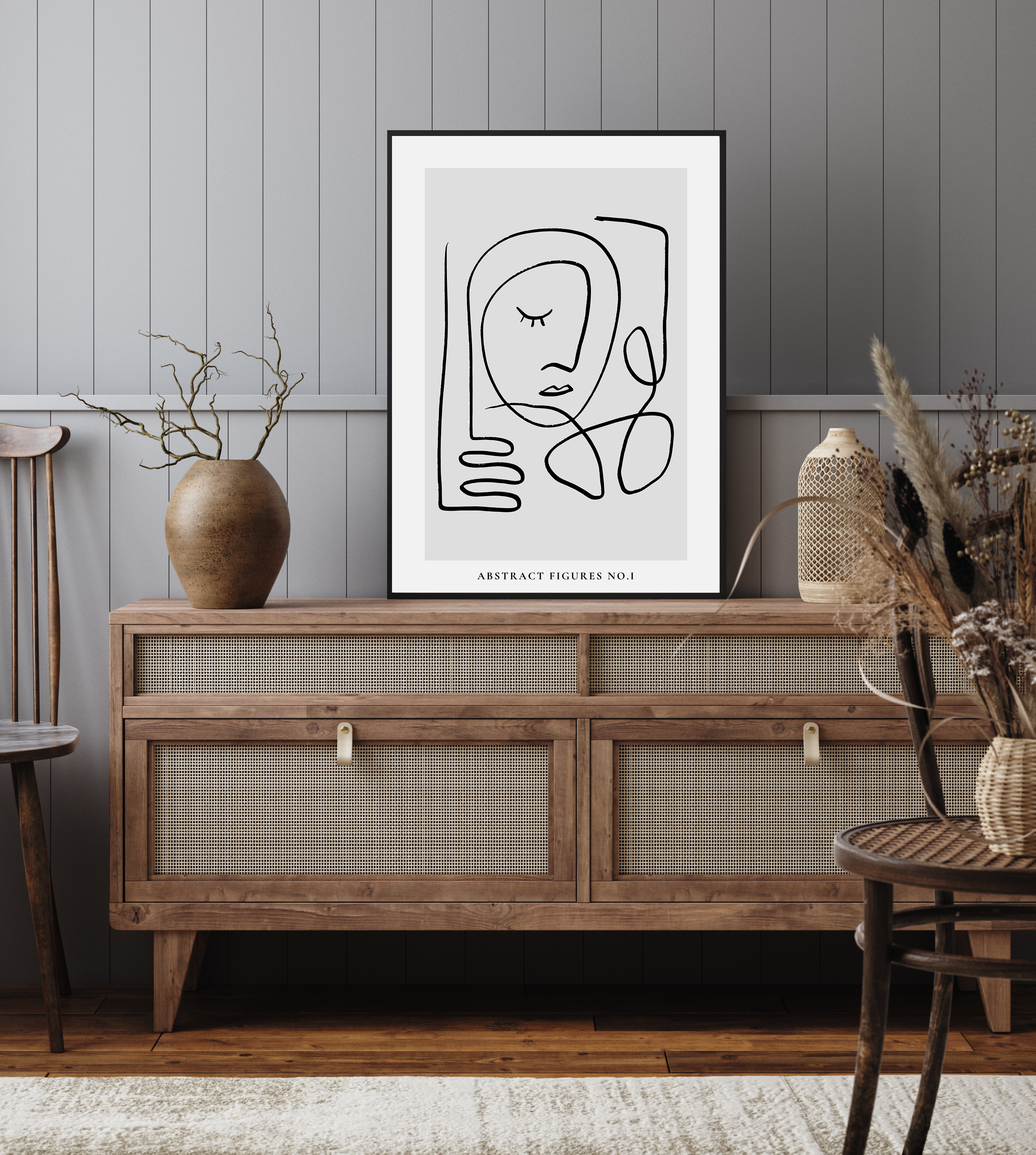 Abstracte figuren nr. I poster