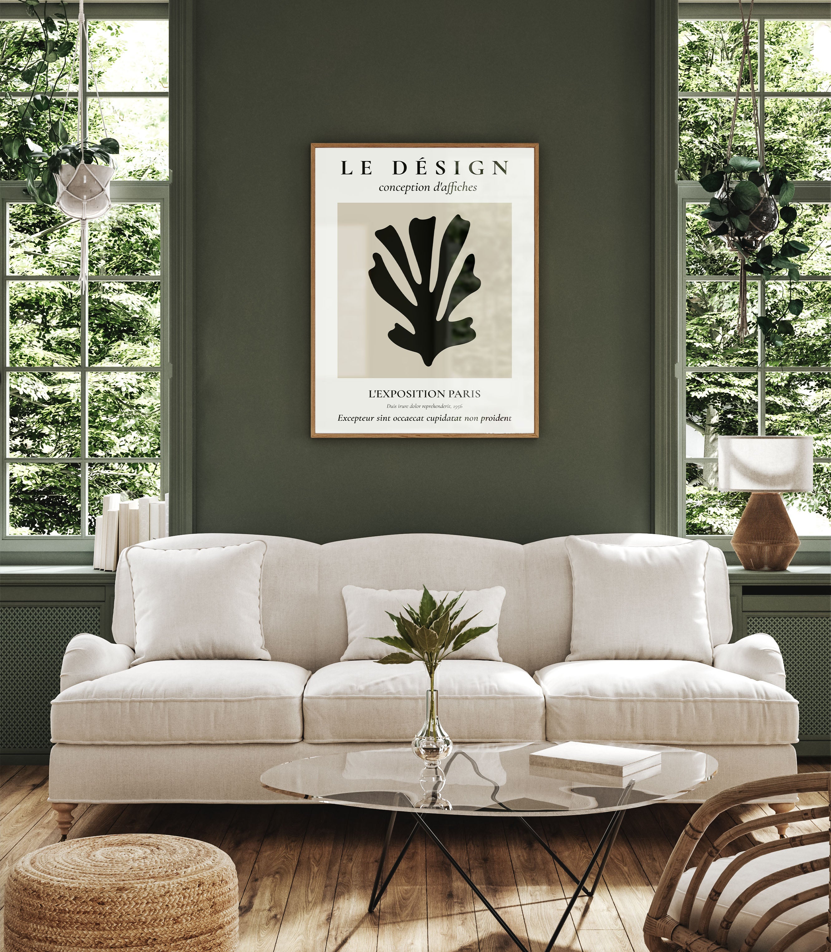 Lach ontwerp poster