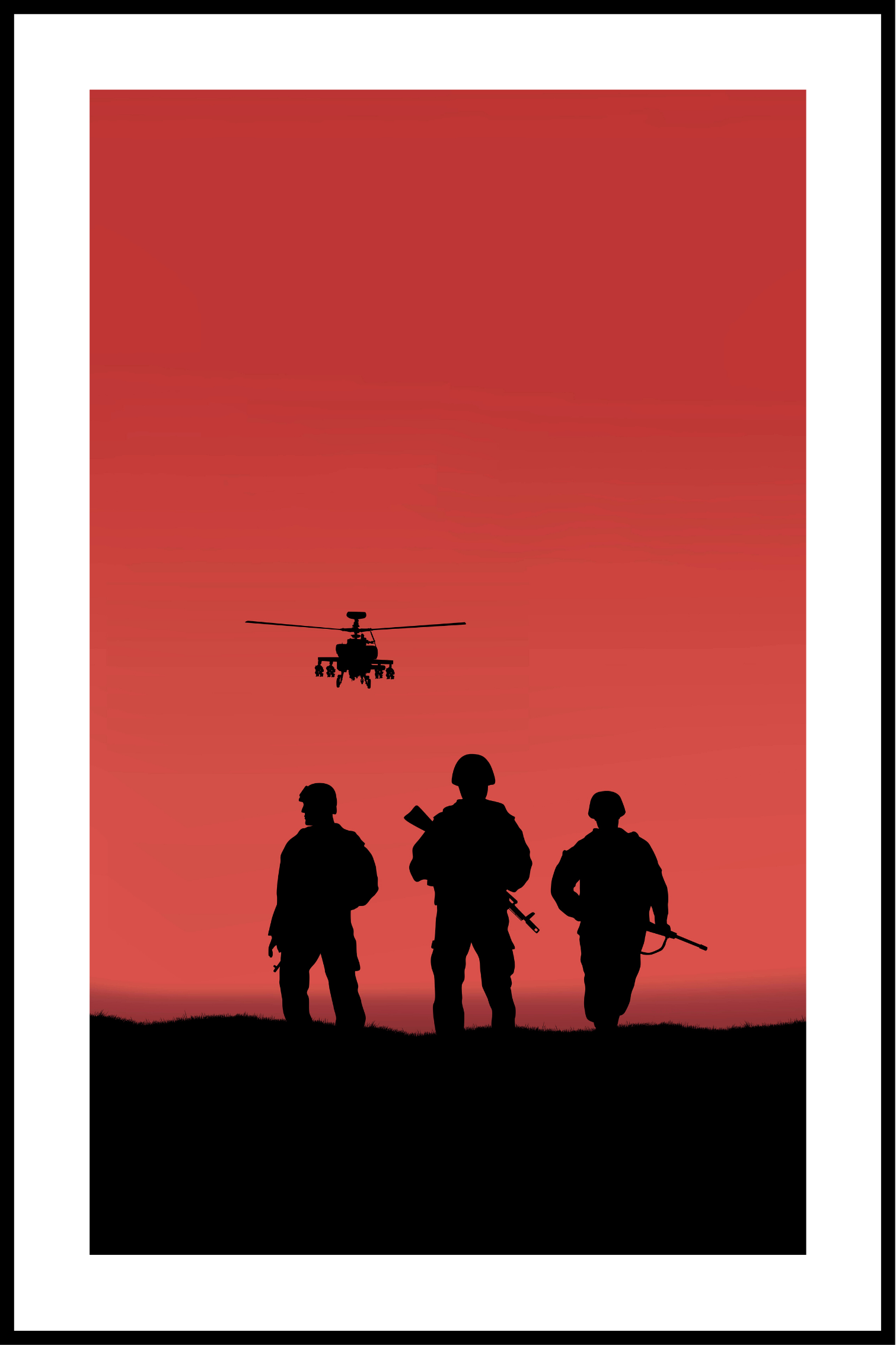 soldaten in oorlog poster
