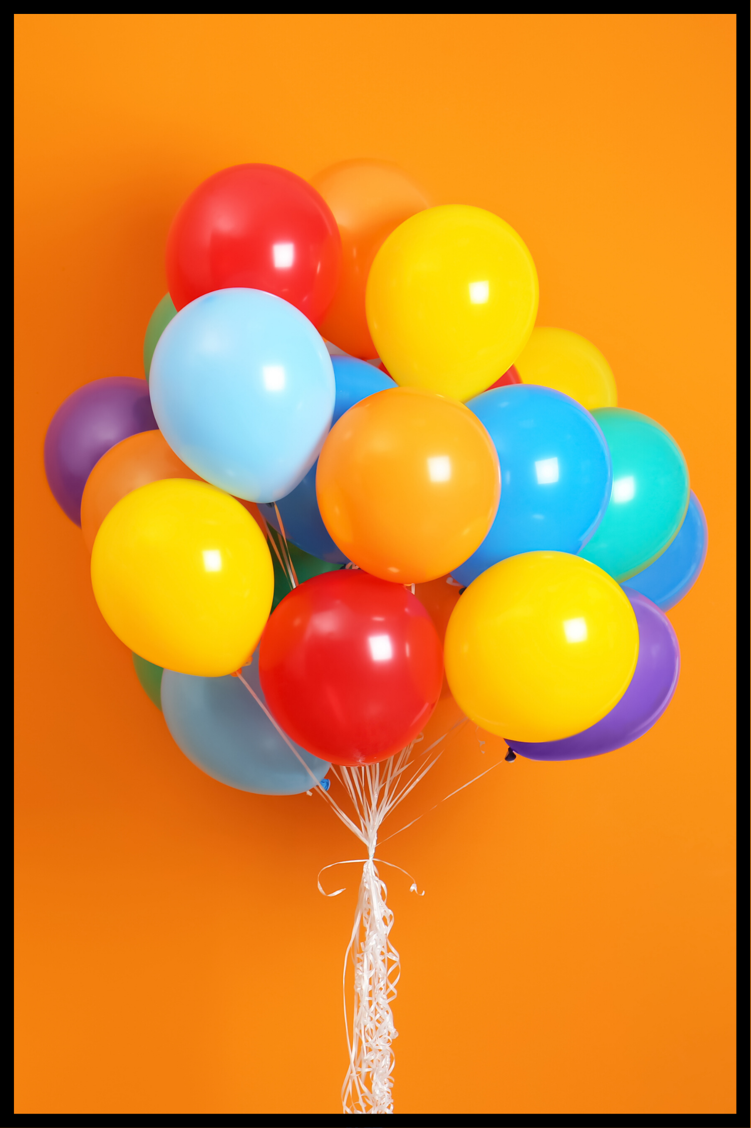 gekleurde ballonnen poster