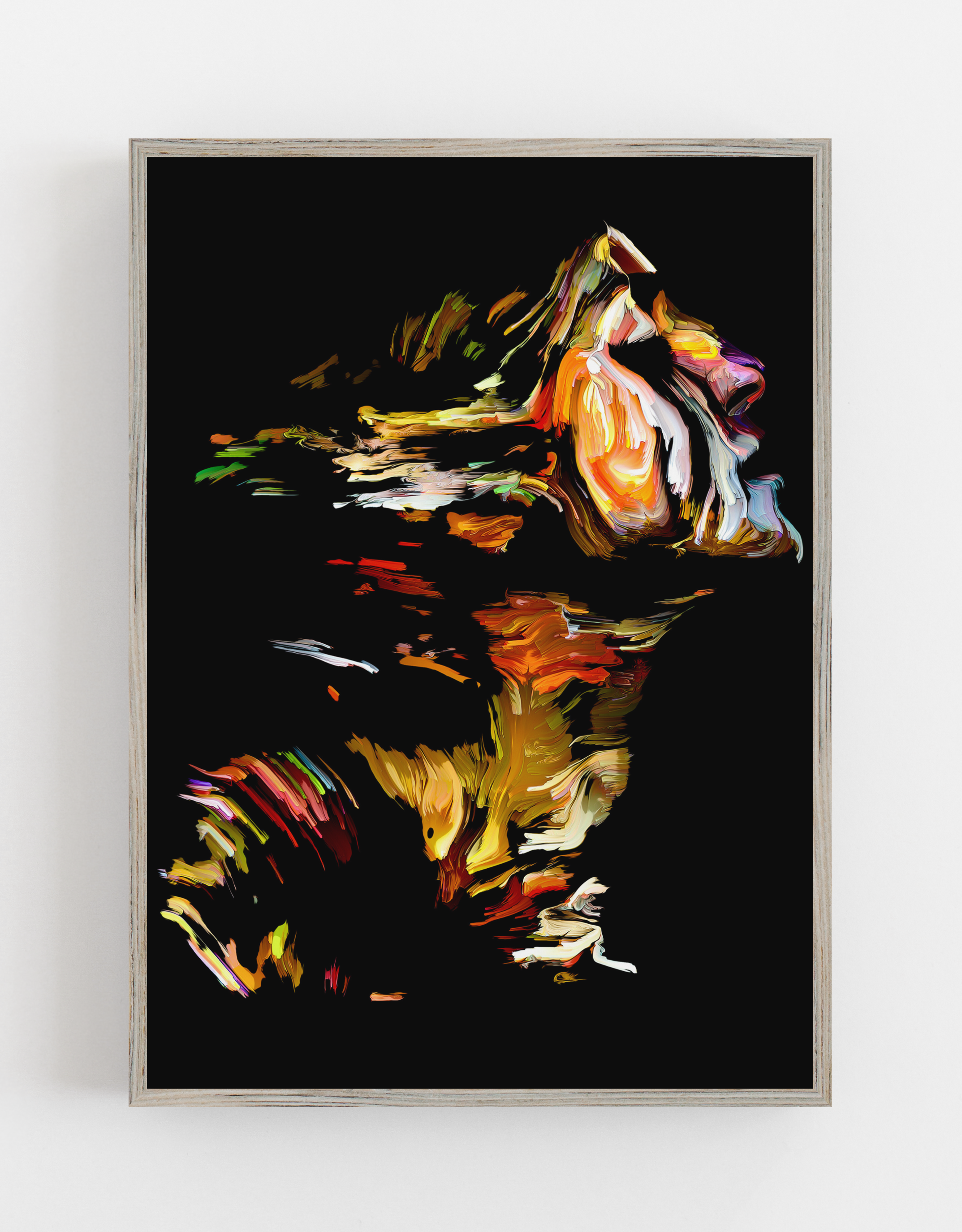 Abstract gezicht premium poster