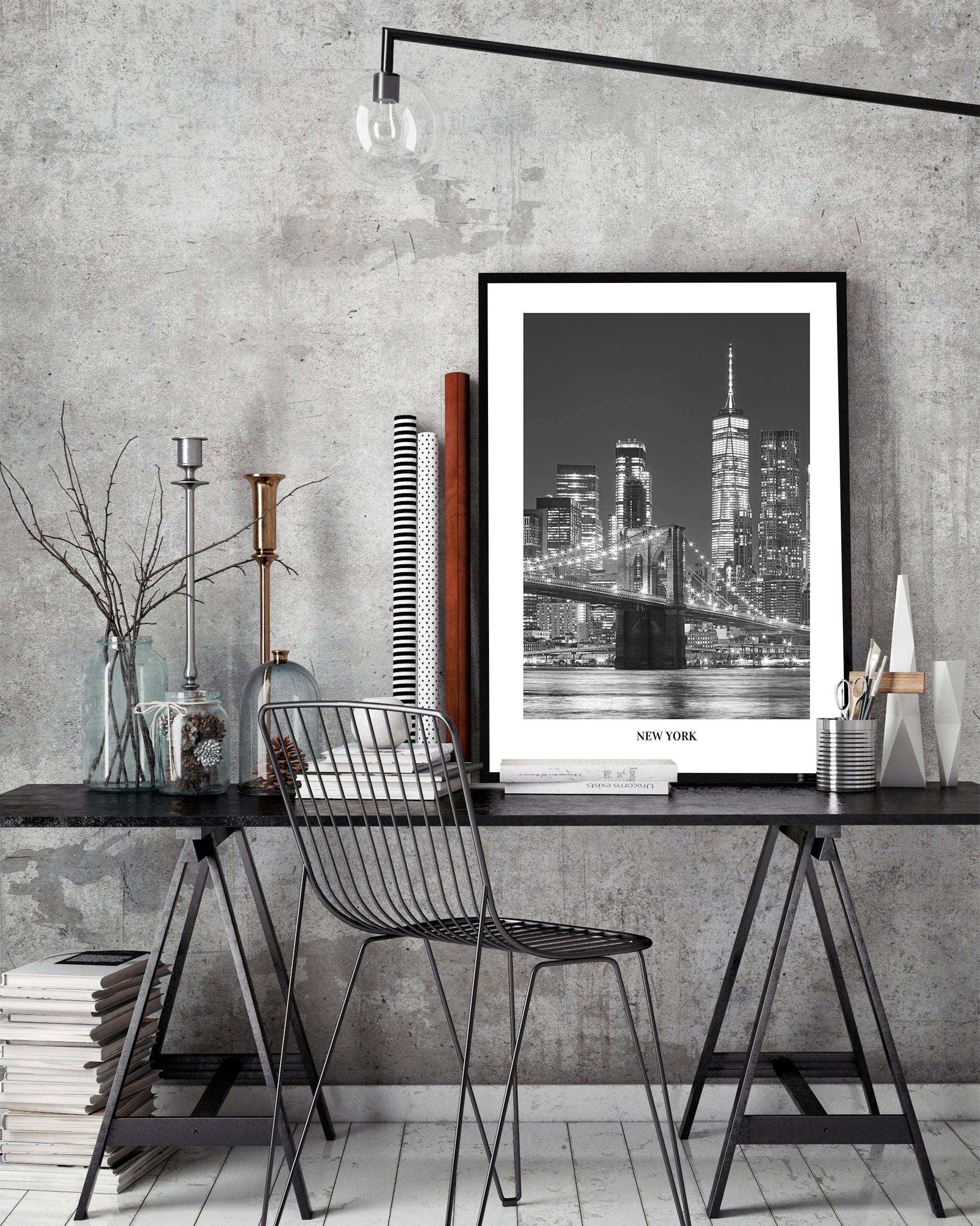 Poster van de skyline van New York