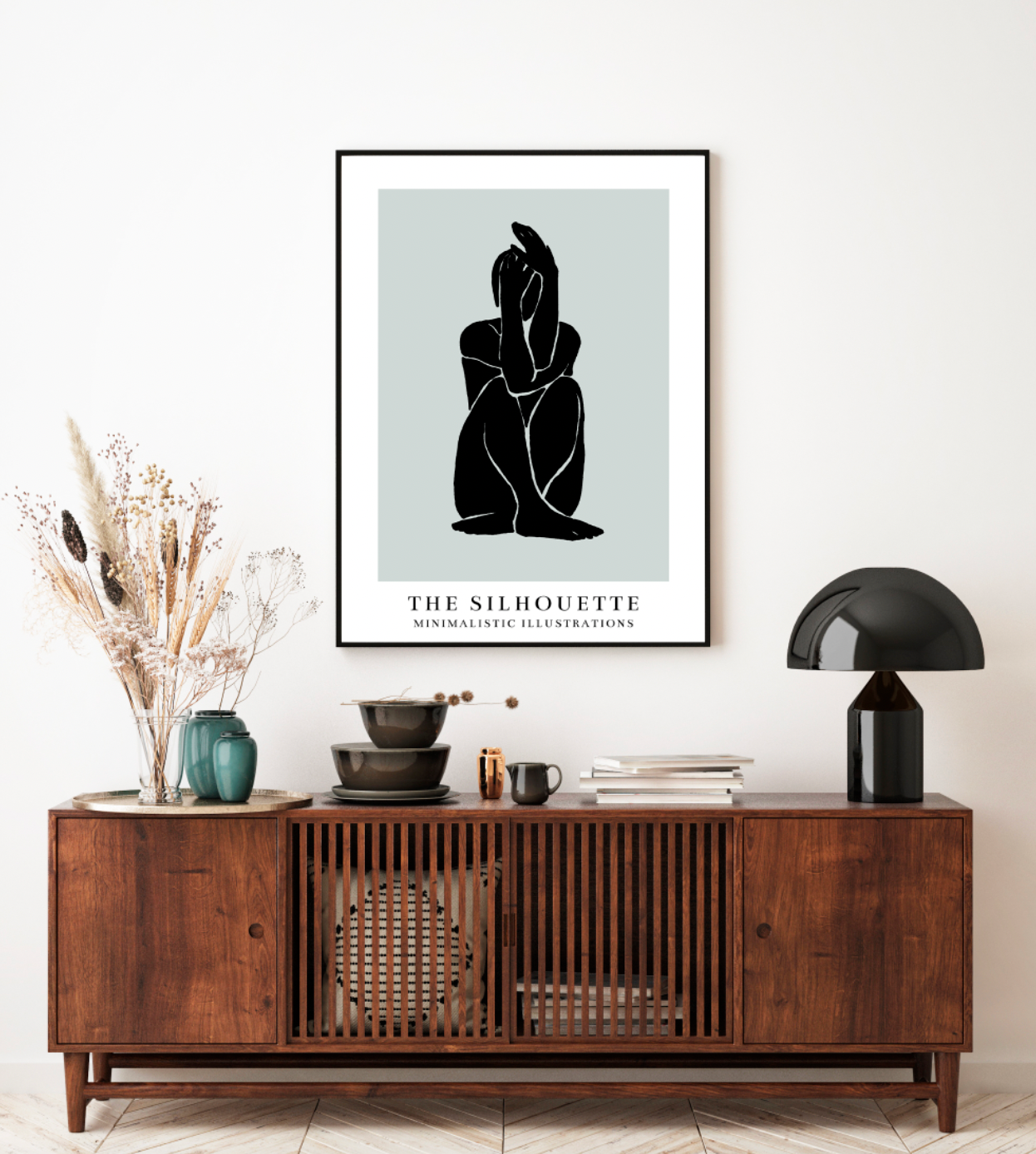 De silhouetposter