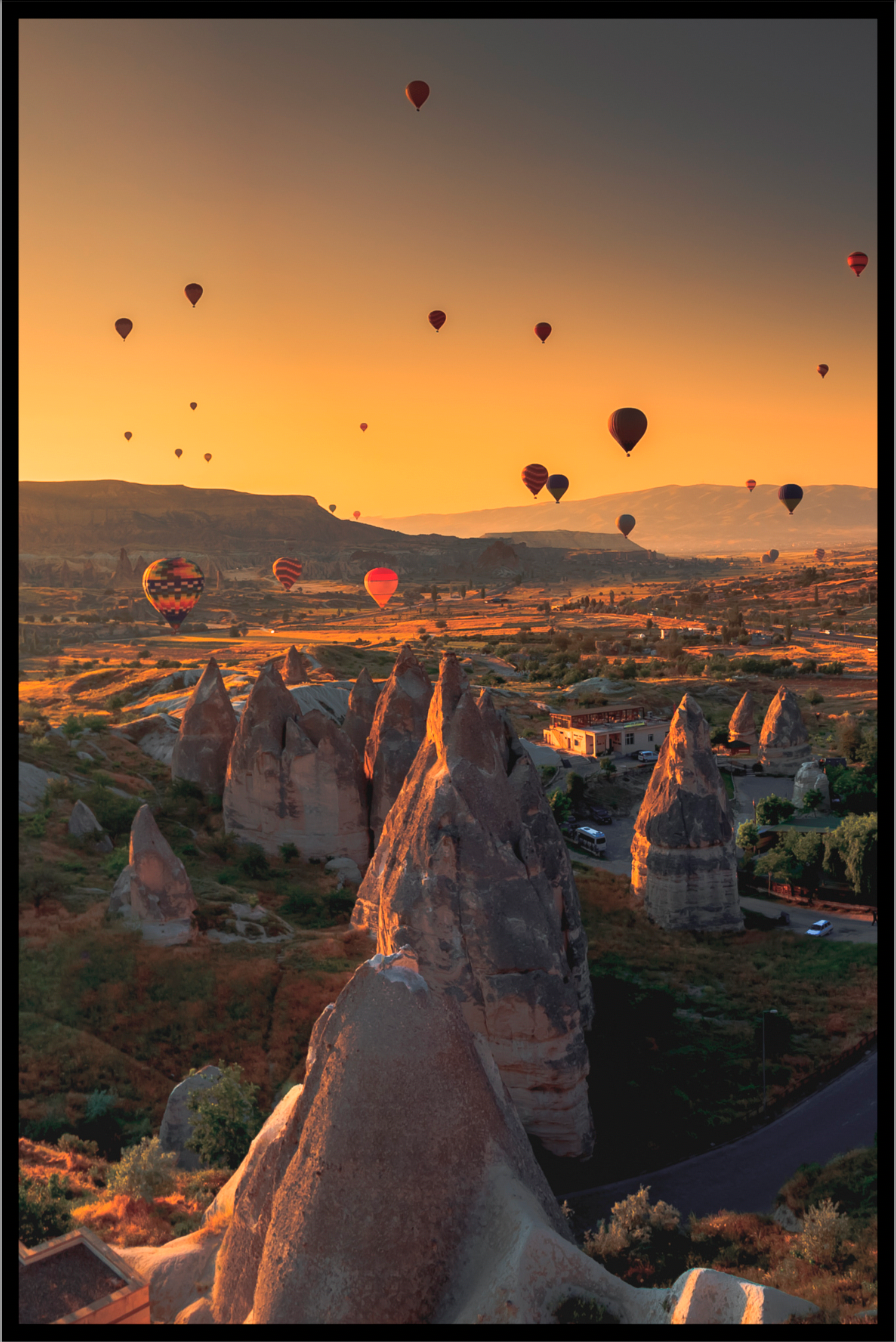 Poster van het heteluchtballonfestival