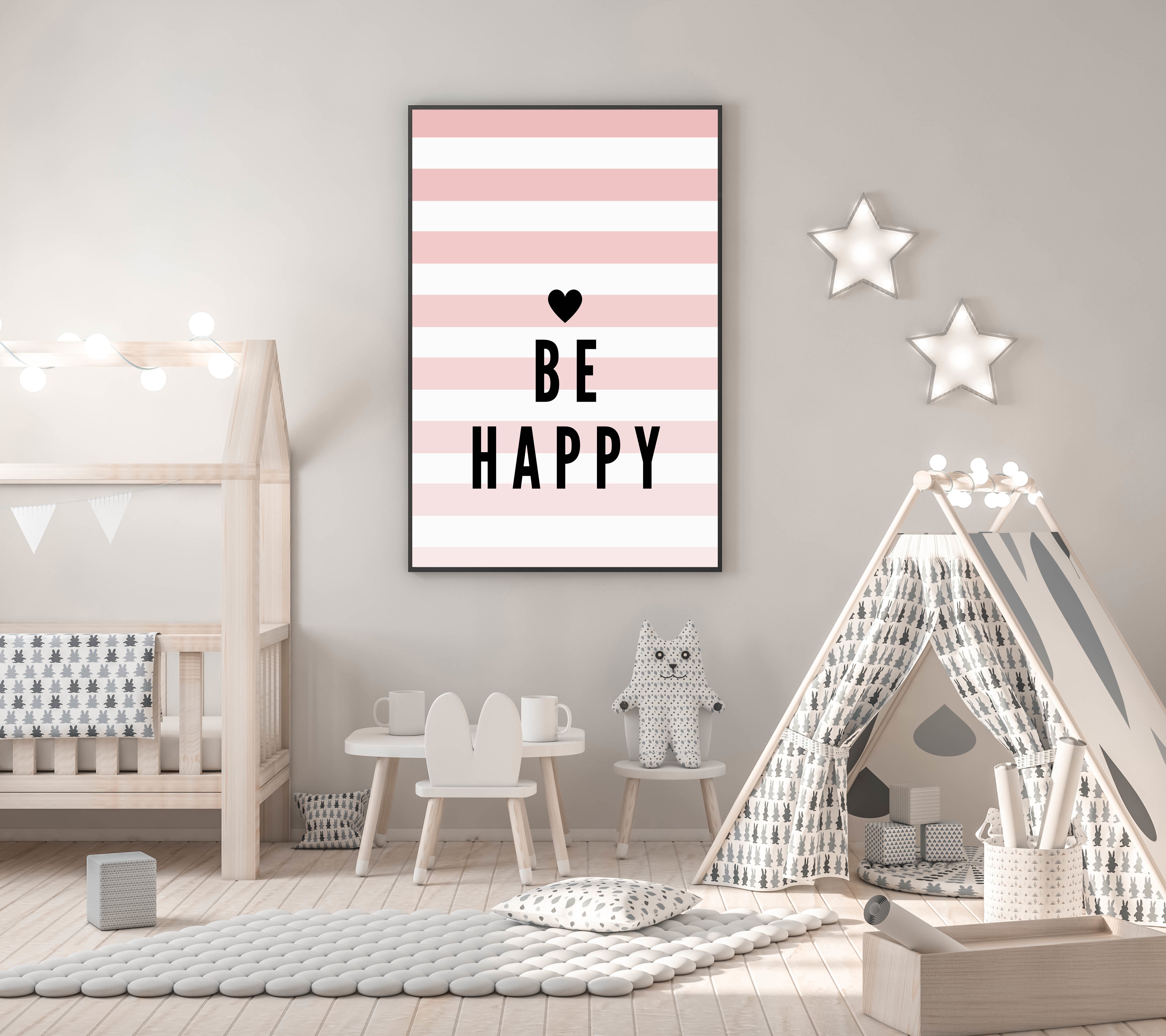 Be Happy kinderposter