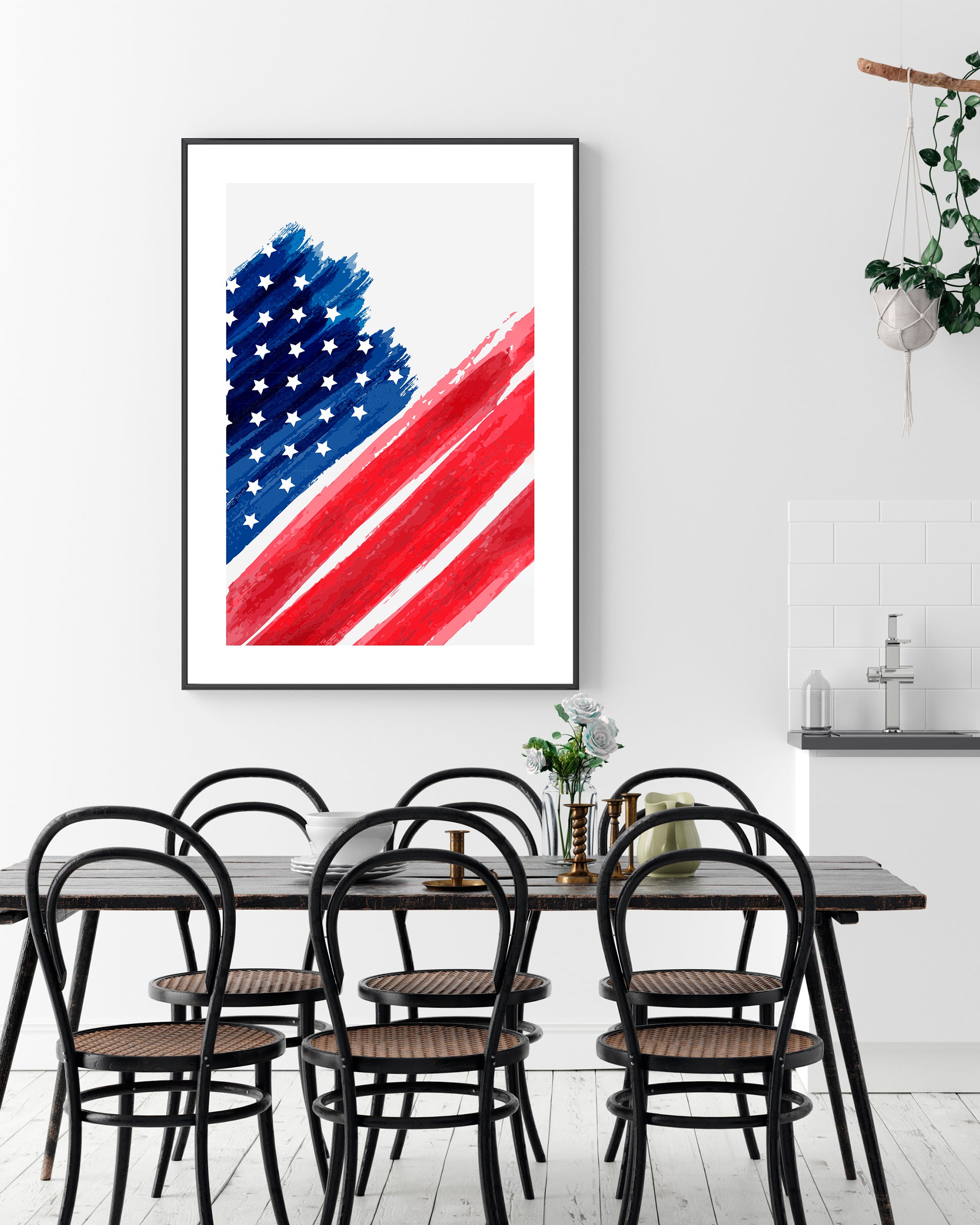 Amerikaanse vlag poster