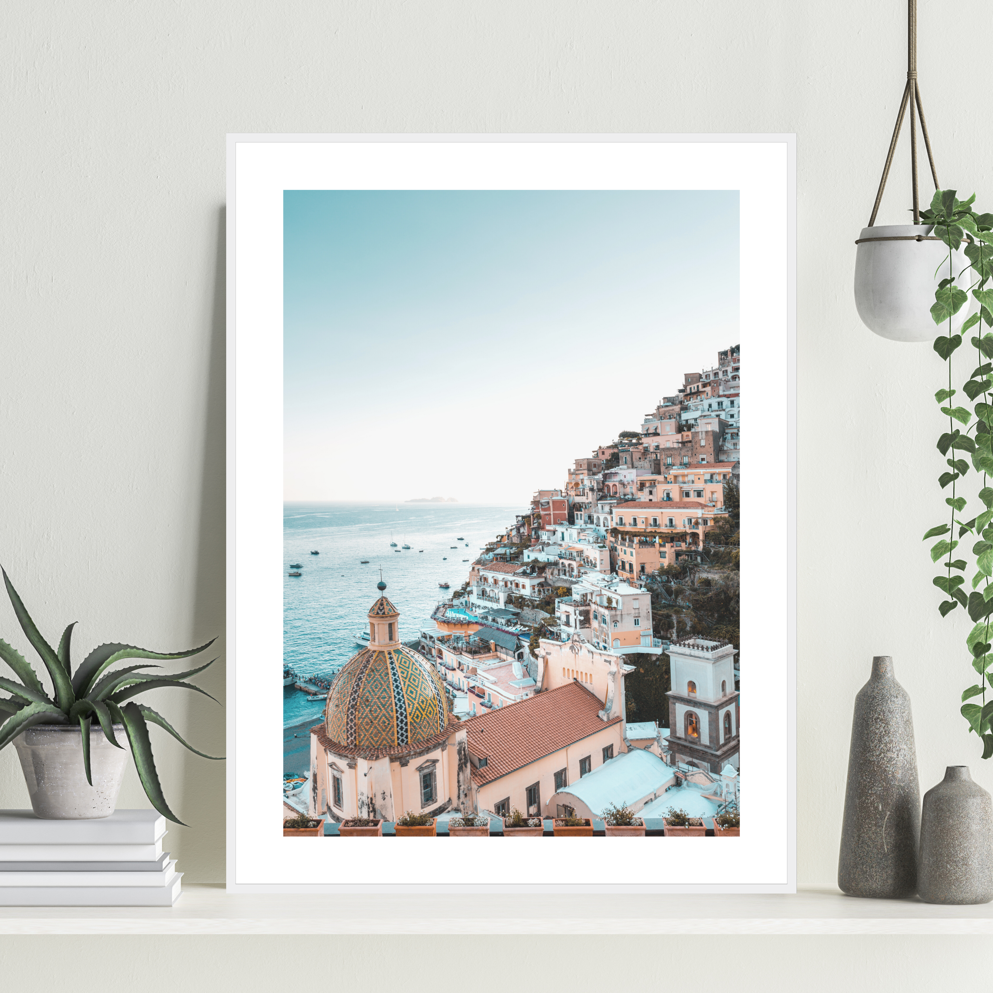 Poster van de stad Amalfi